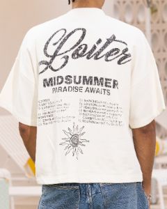 Loiter Palm Spring Box T-Shirt Off White sold by Culture Kings