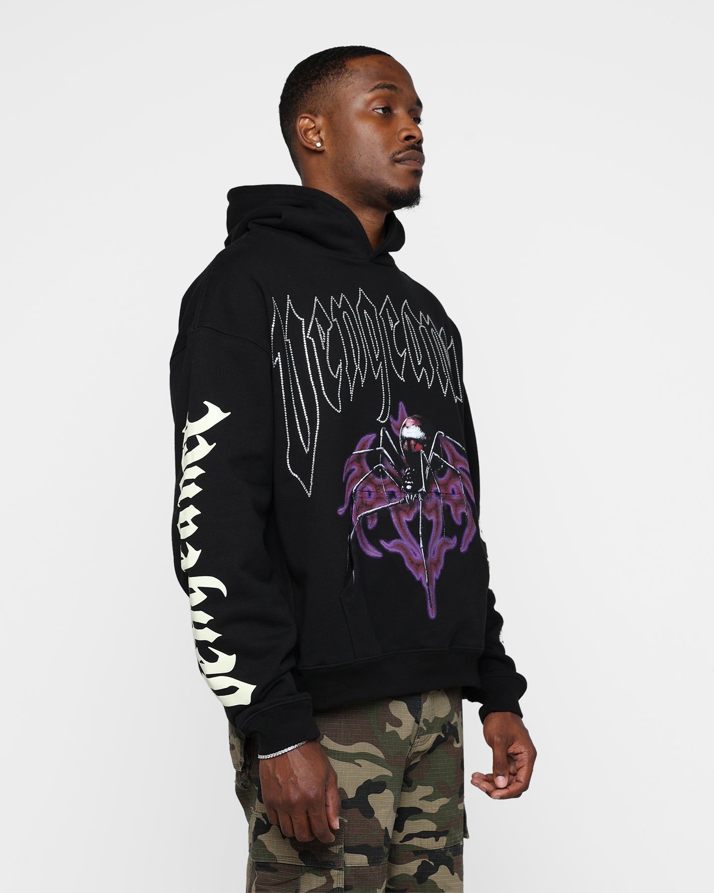 Rats Get Fat Vengeance Rhinestone Hoodie Black sold by Culture Kings product image thumbnail 5