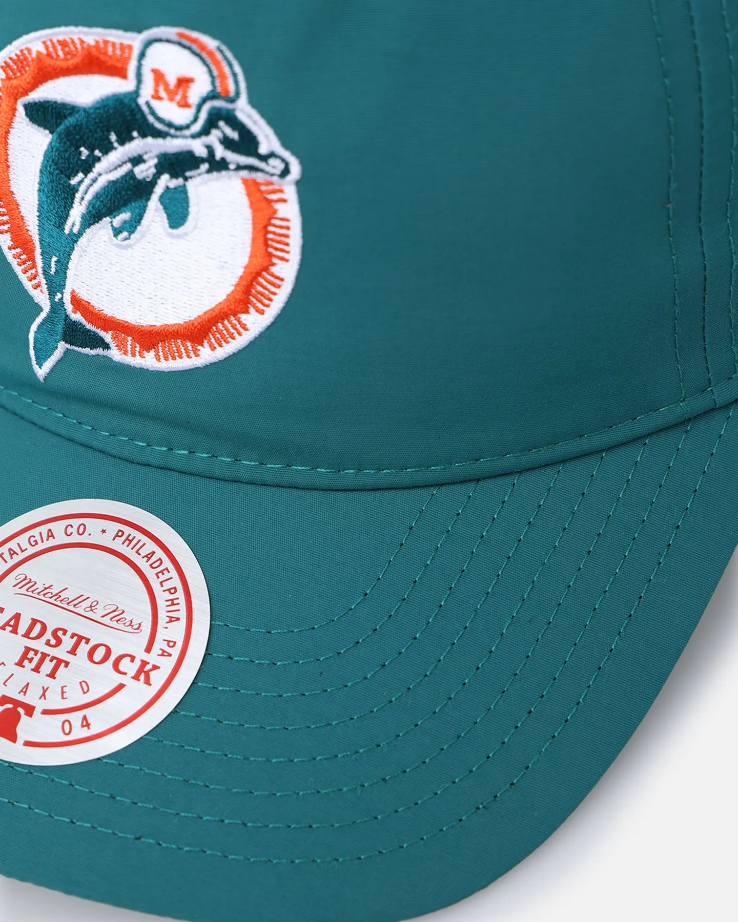 Mitchell & Ness Miami Dolphins Retro Matte Nylon Origins Snapback Teal sold by Culture Kings product image thumbnail 2