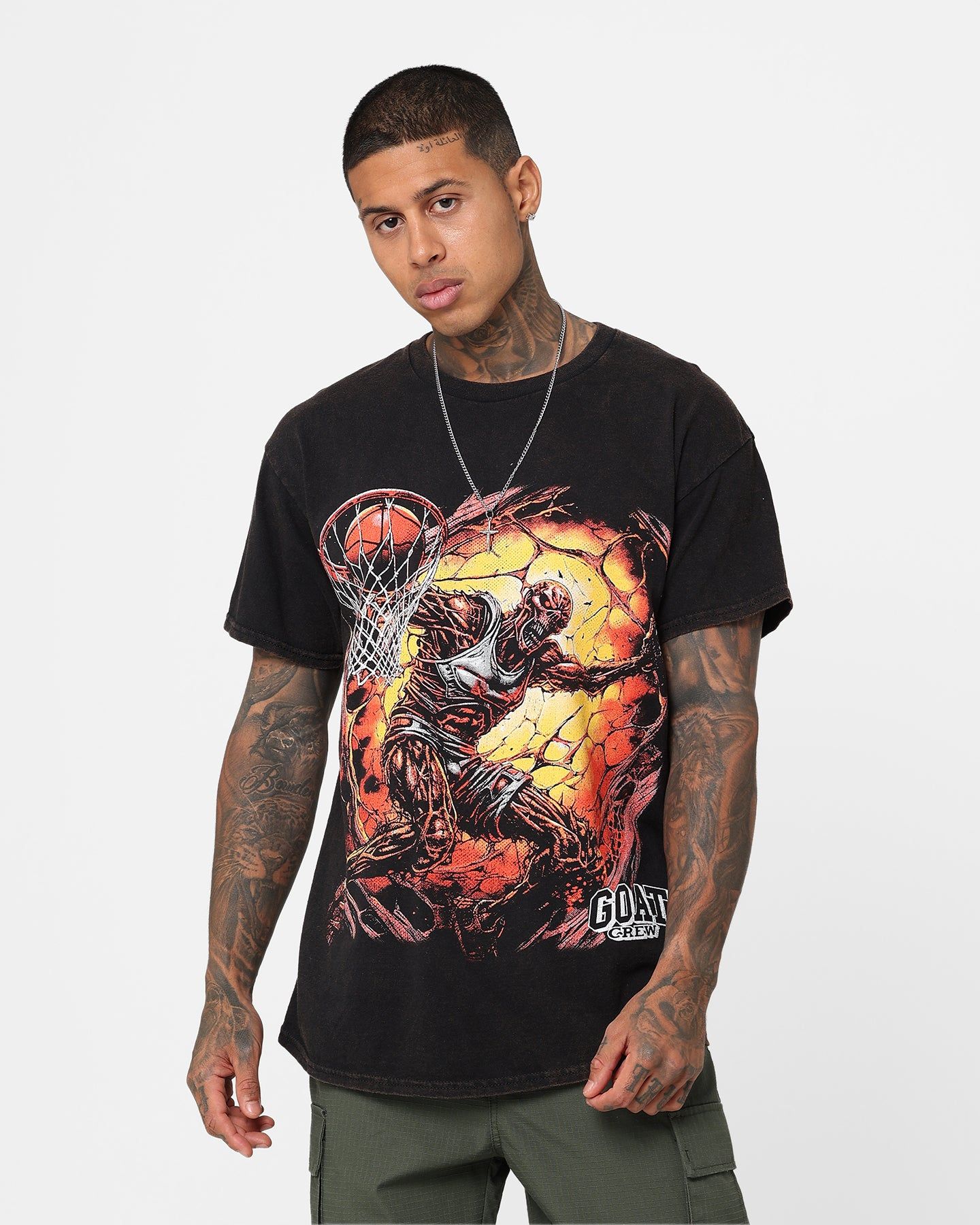 Goat Crew Dead Dunk T-Shirt Black Wash sold by Culture Kings