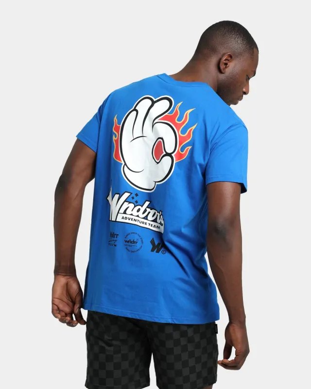 WNDRR Flame Custom Fit T-Shirt Royal Blue sold by Culture Kings