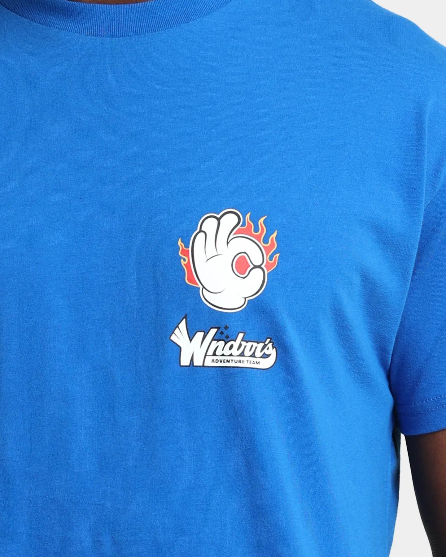 WNDRR Flame Custom Fit T-Shirt Royal Blue sold by Culture Kings product image thumbnail 3