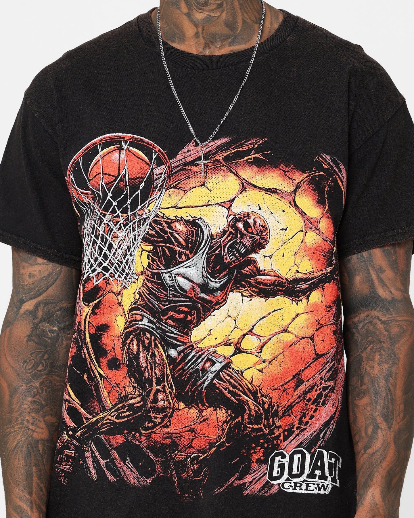 Goat Crew Dead Dunk T-Shirt Black Wash sold by Culture Kings product image thumbnail 3