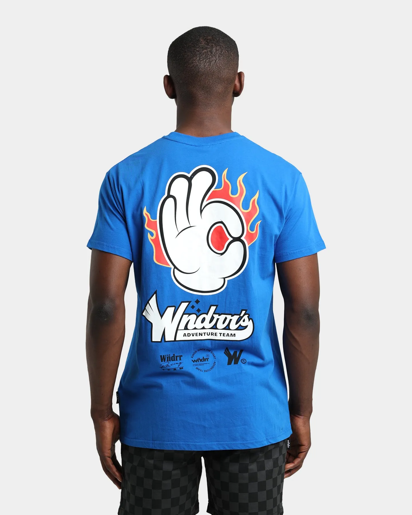 WNDRR Flame Custom Fit T-Shirt Royal Blue sold by Culture Kings product image thumbnail 4