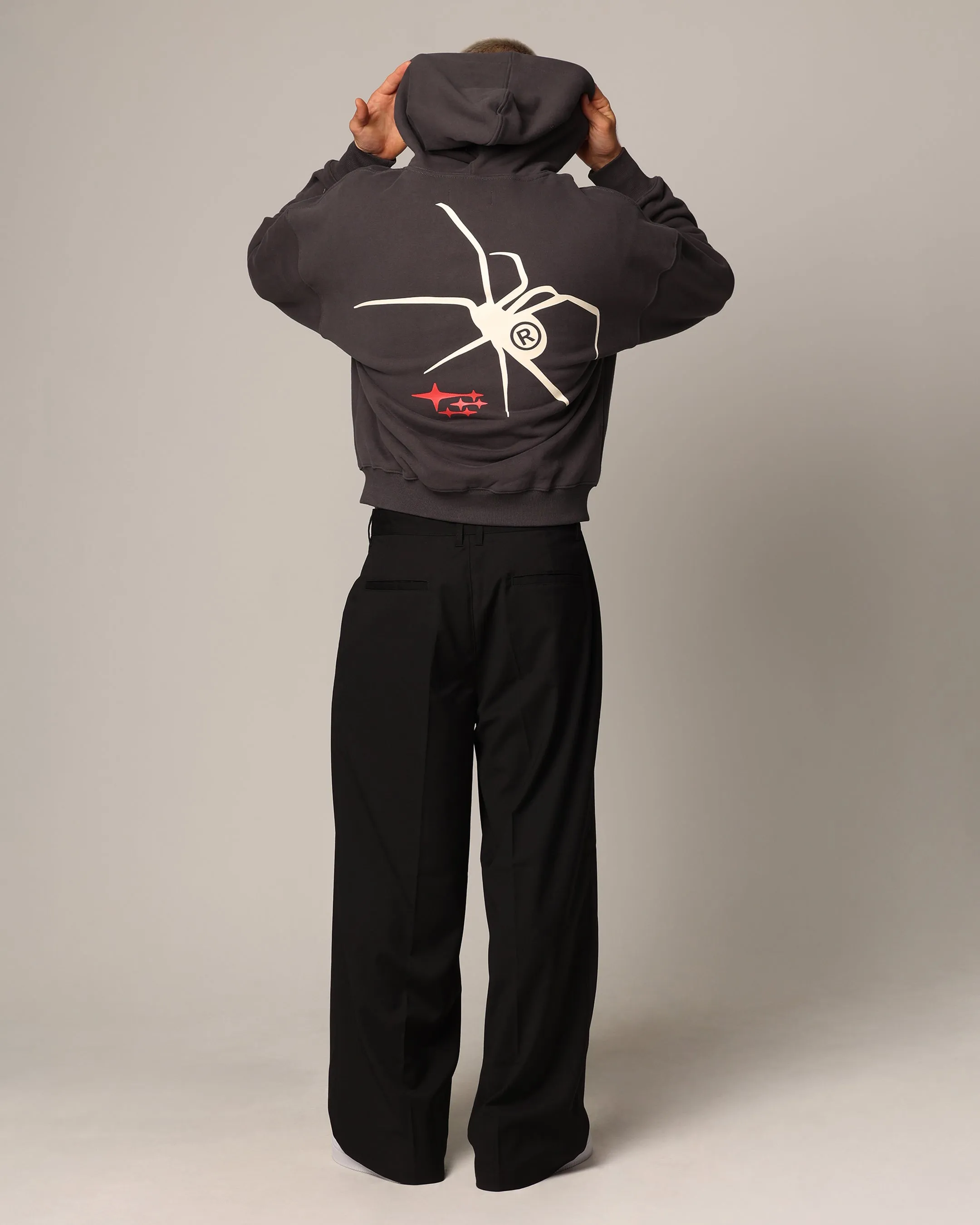 Loiter Spider Zip Hoodie Charcoal sold by Culture Kings product image thumbnail 2
