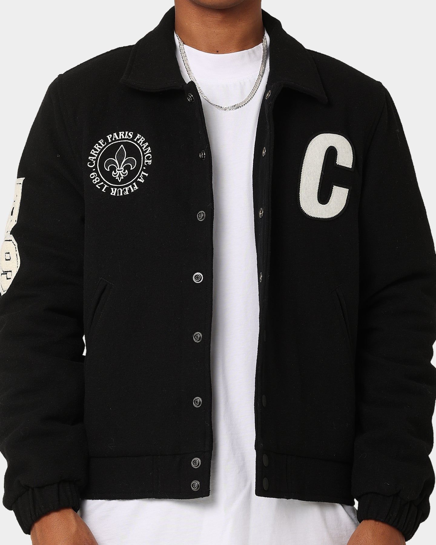 Carre Class Varsity Jacket Black sold by Culture Kings product image thumbnail 4