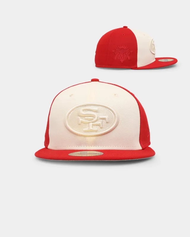 New Era San Francisco 49ers 'Tonal Two-Tone' 59FIFTY Fitted Light Beige sold by Culture Kings