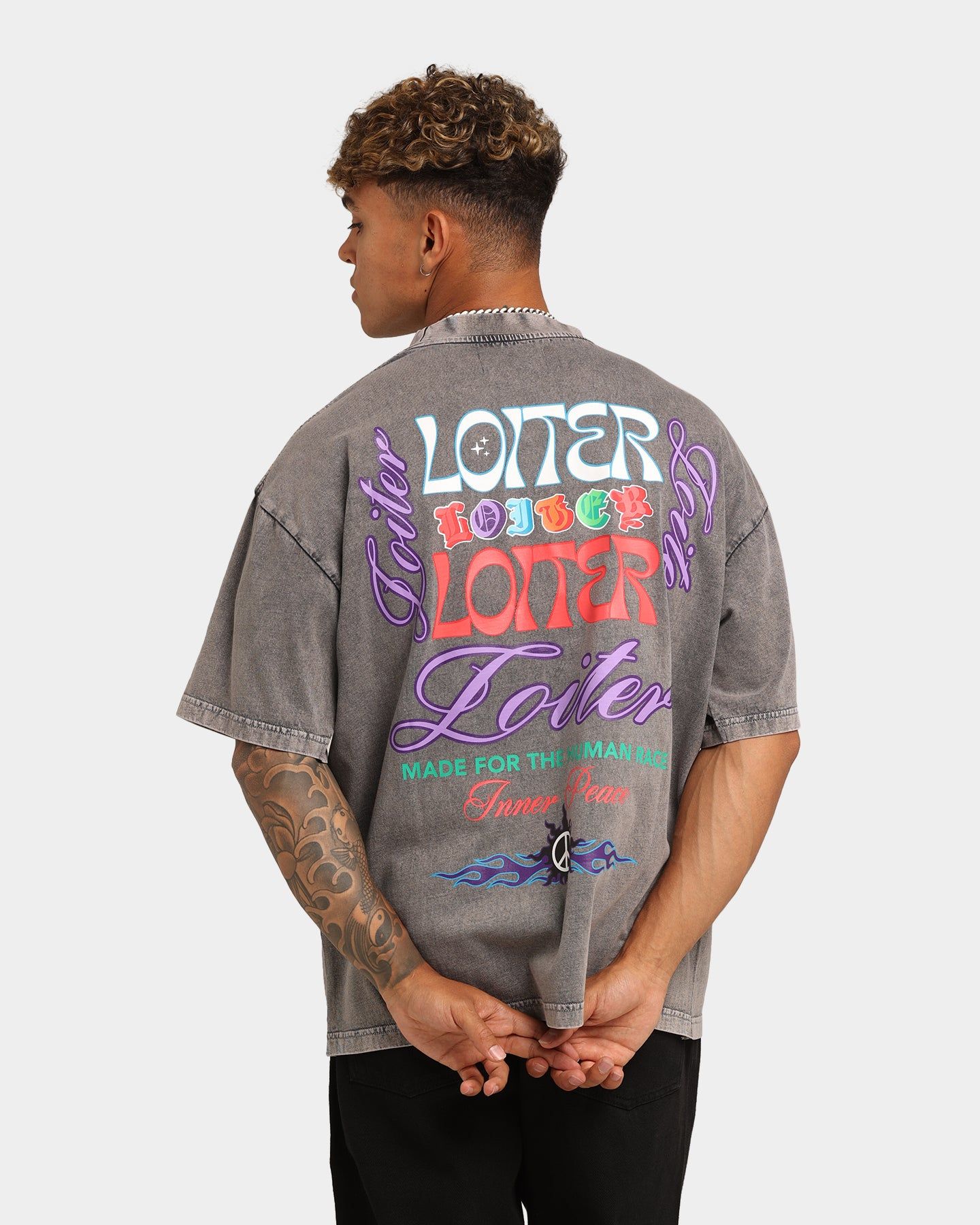 Loiter Forbidden Washed T-Shirt Vintage Black sold by Culture Kings
