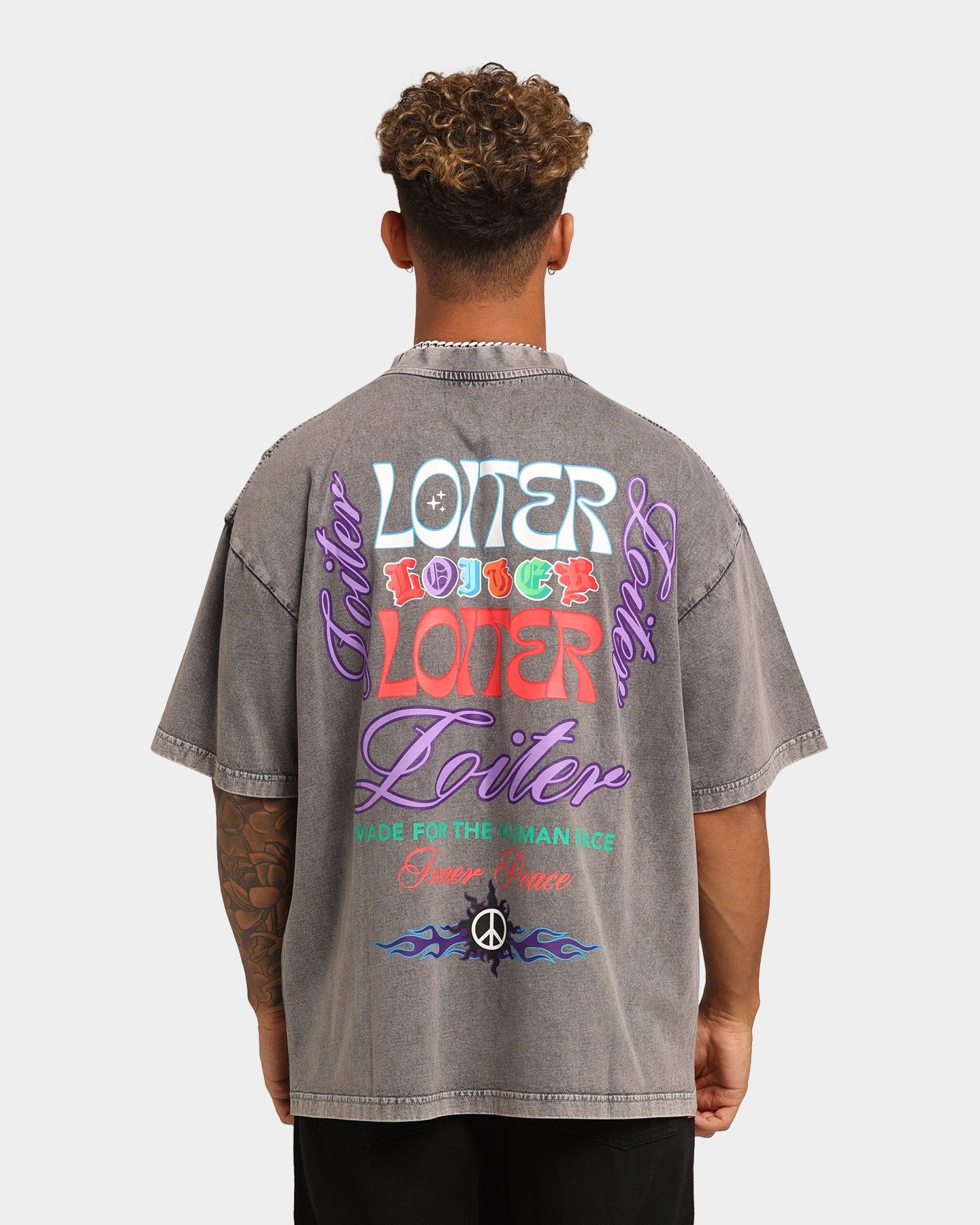 Loiter Forbidden Washed T-Shirt Vintage Black sold by Culture Kings product image thumbnail 4