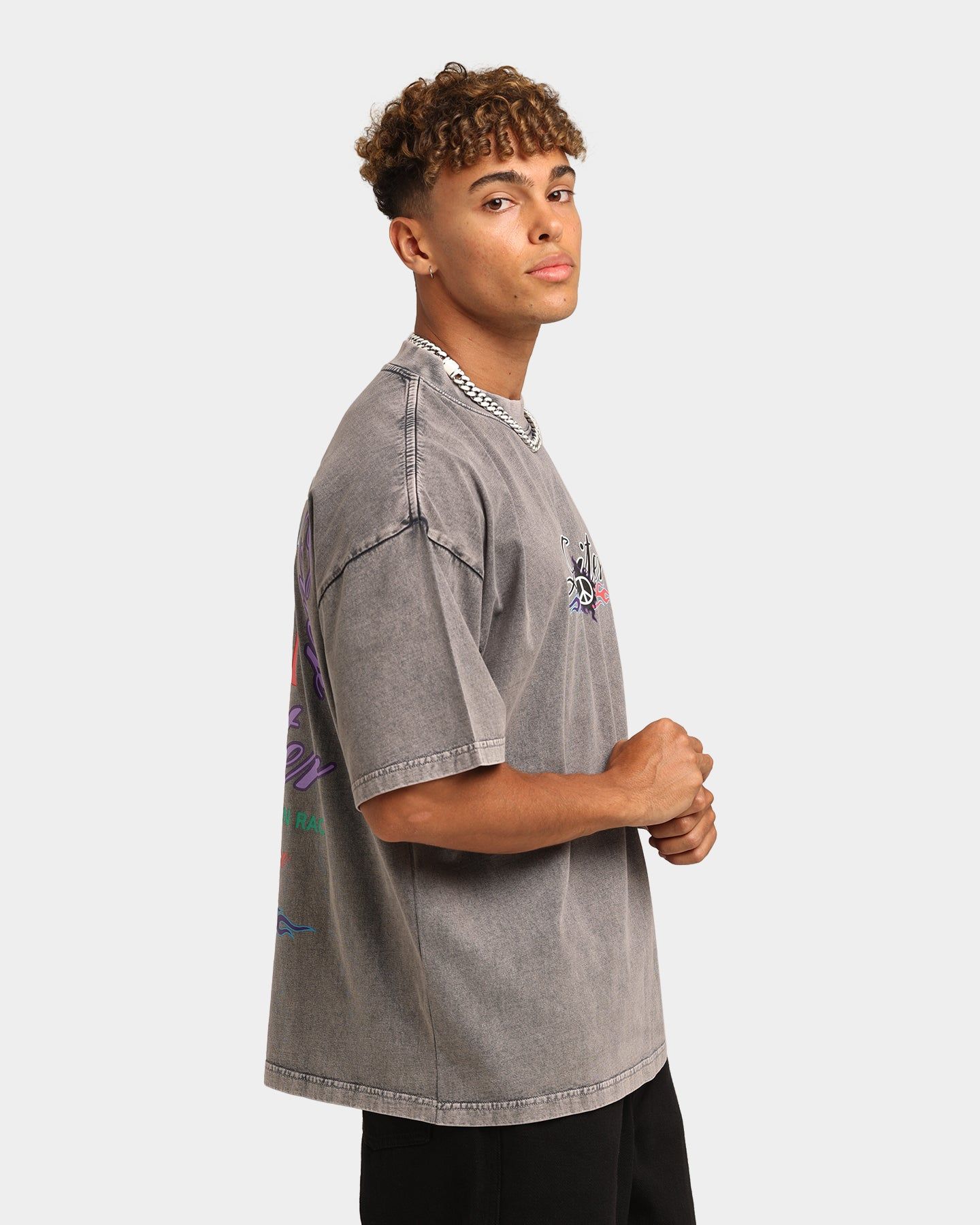 Loiter Forbidden Washed T-Shirt Vintage Black sold by Culture Kings product image thumbnail 5