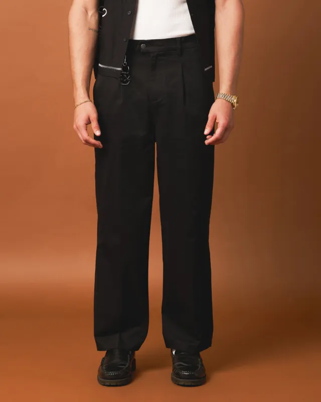 404 Studio High Waist Trousers Black sold by Culture Kings