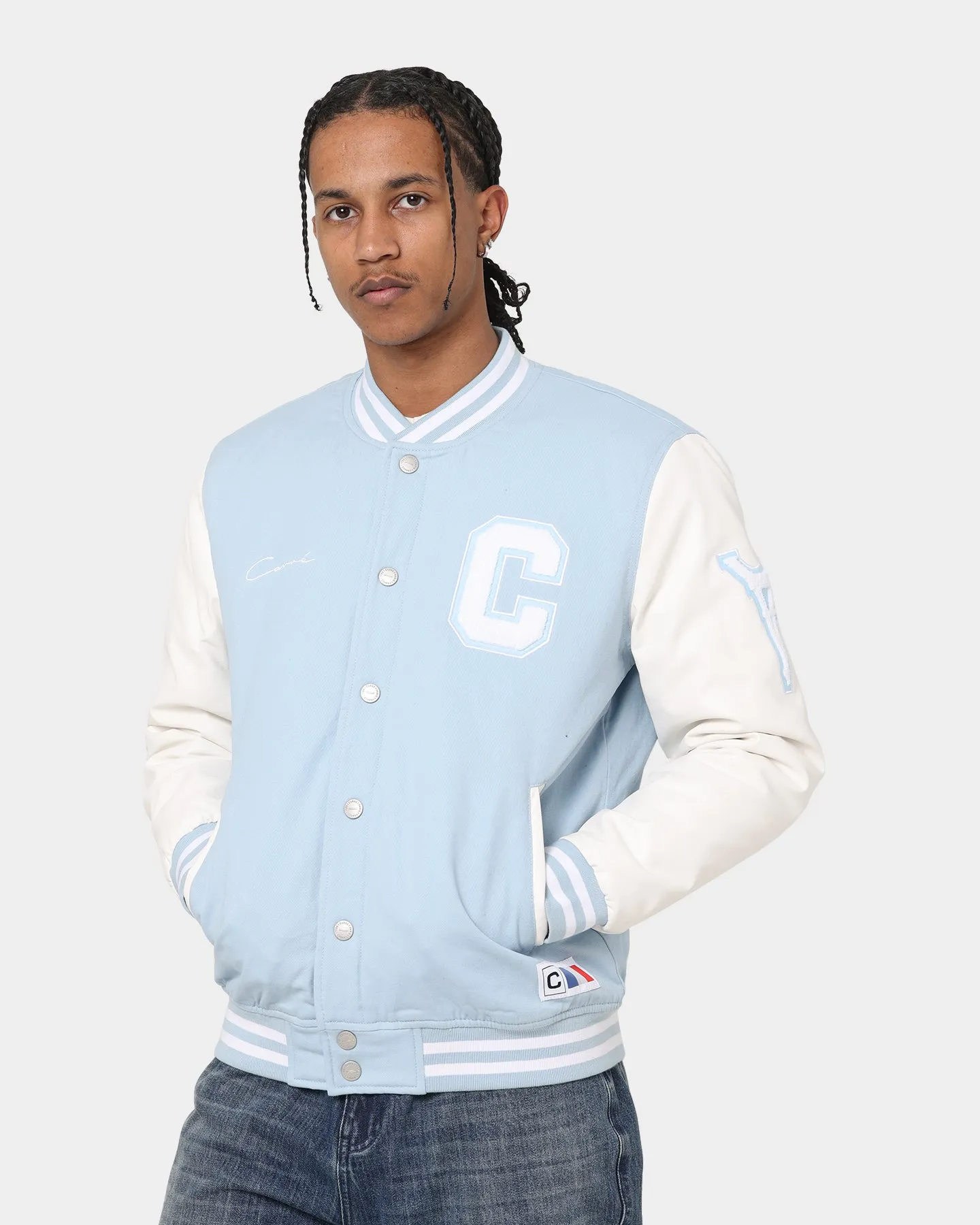 Carre MVP Varsity Jacket Light Blue/White sold by Culture Kings product image thumbnail 2