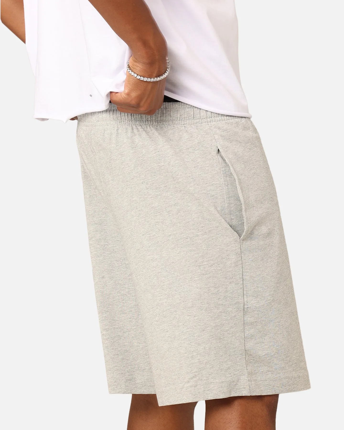 Champion Script Jersey Shorts Oxford Heather sold by Culture Kings product image thumbnail 3