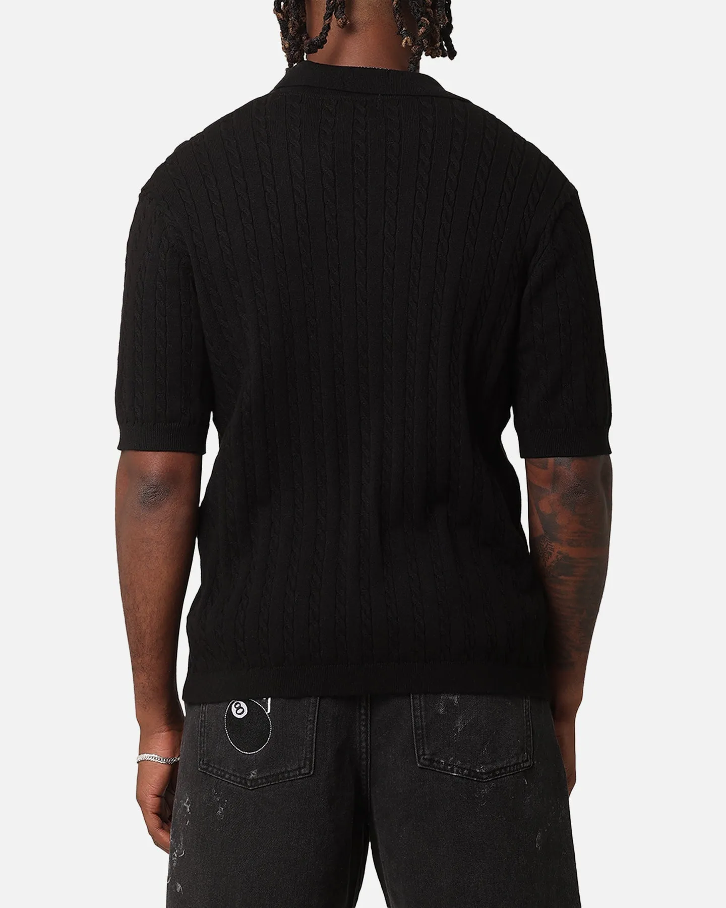 XXIII Terry Knit Button Up Shirt Black sold by Culture Kings product image thumbnail 3