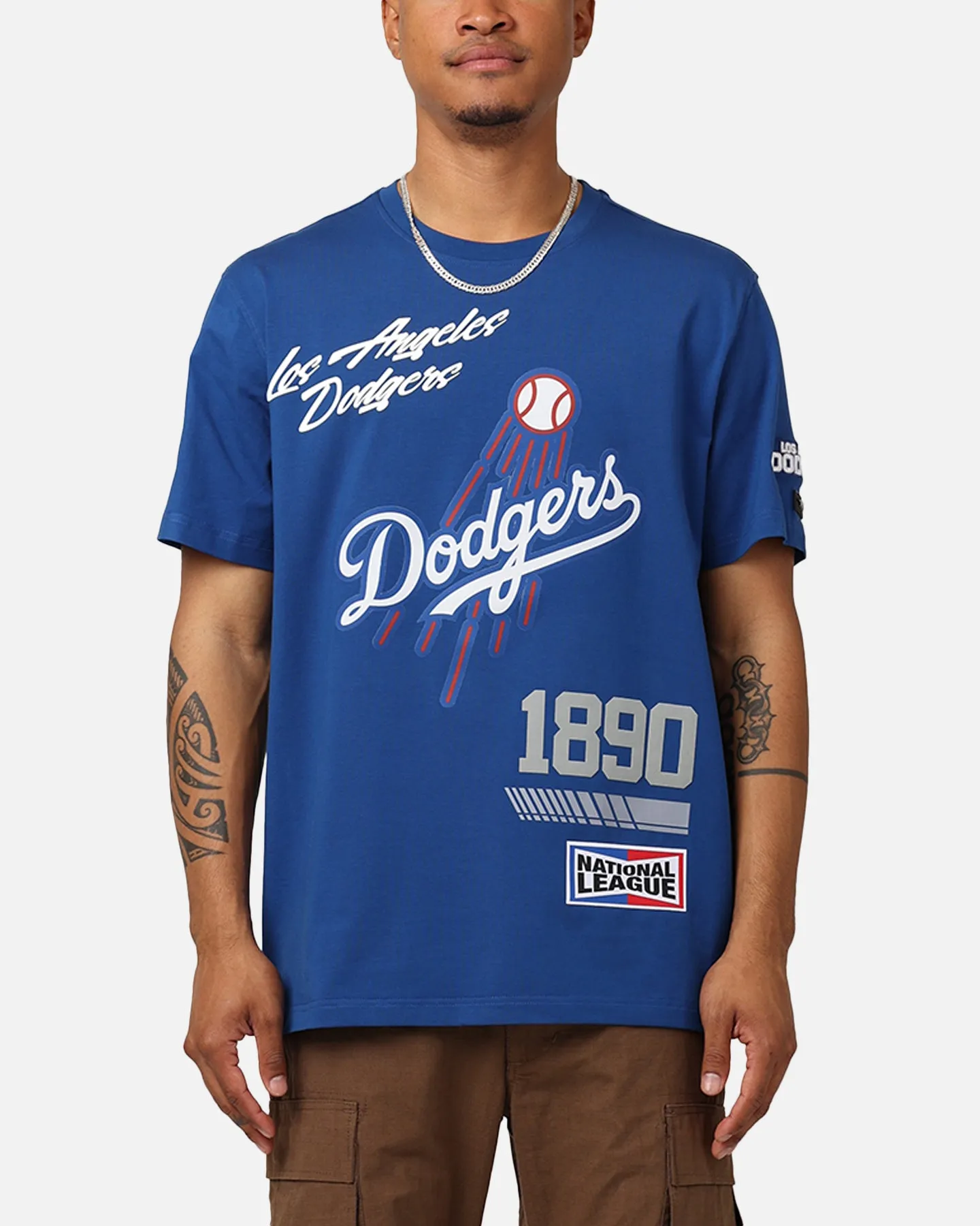 Pro Standard Los Angeles Dodgers Fast Lane SJ T-Shirt Dodger Blue sold by Culture Kings