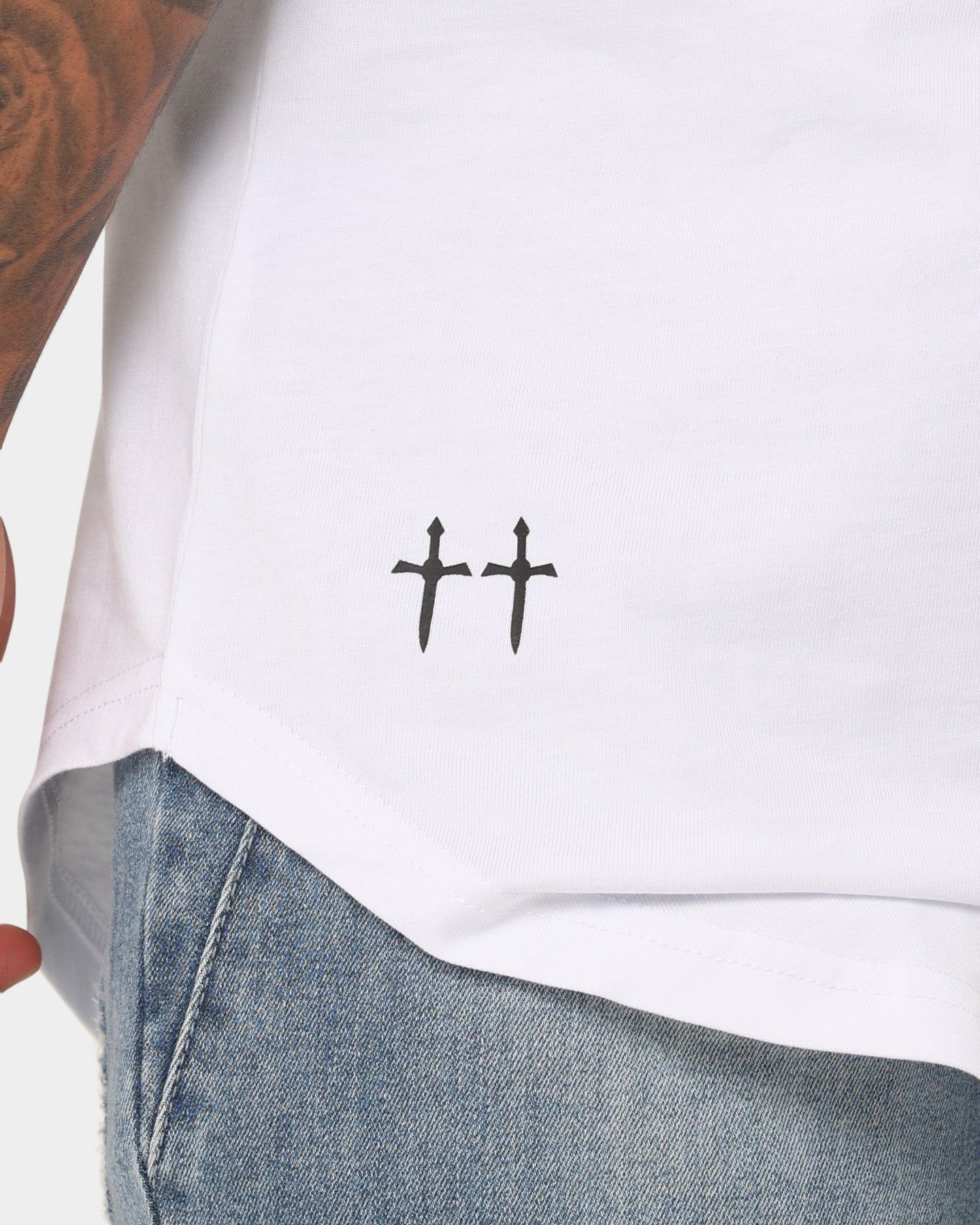 Saint Morta Sparta T-Shirt White/Black sold by Culture Kings product image thumbnail 7