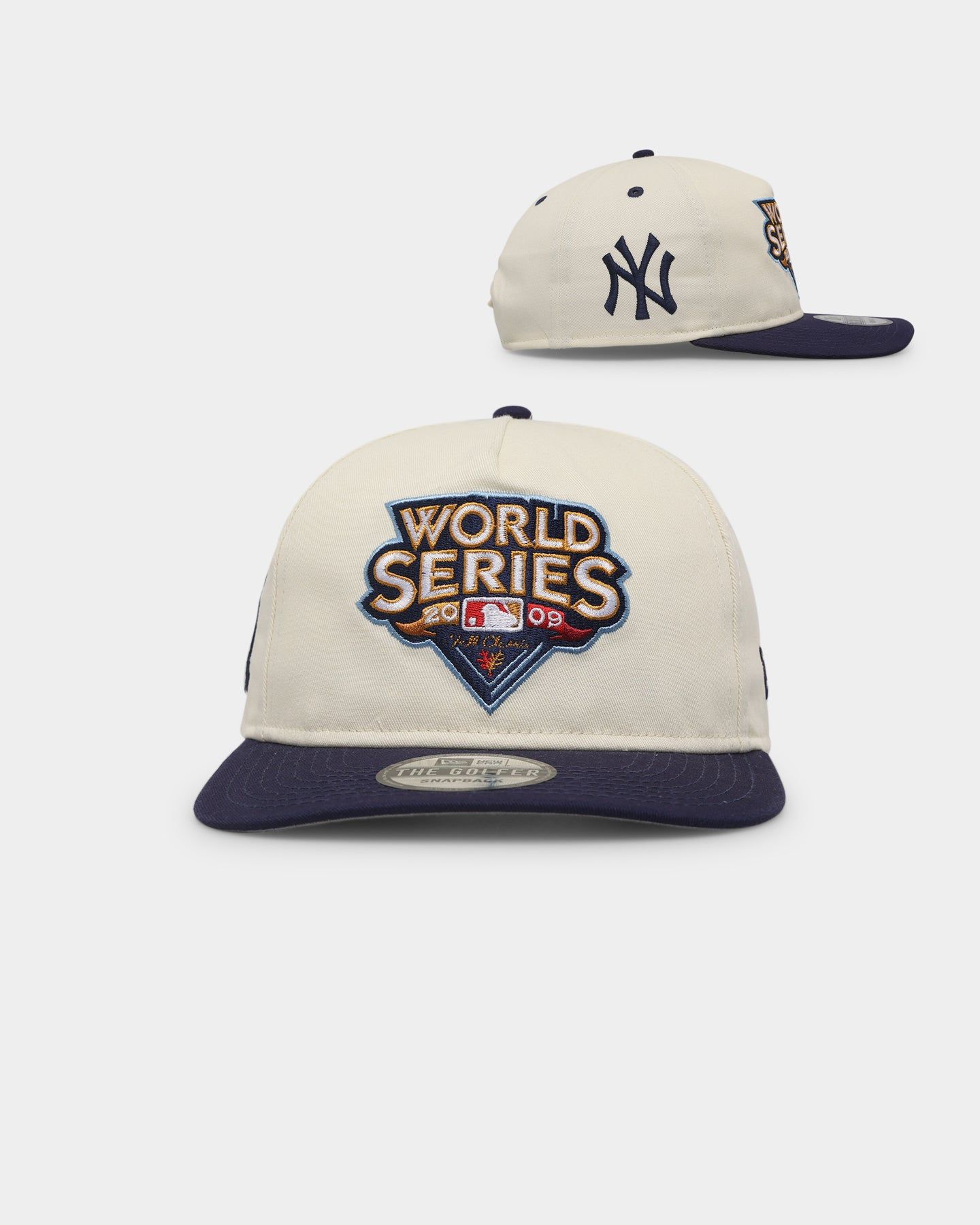 New Era New York Yankees '2000s World Series Through The Decades' 2009 World Series Golfer Snapback Chrome White sold by Culture Kings