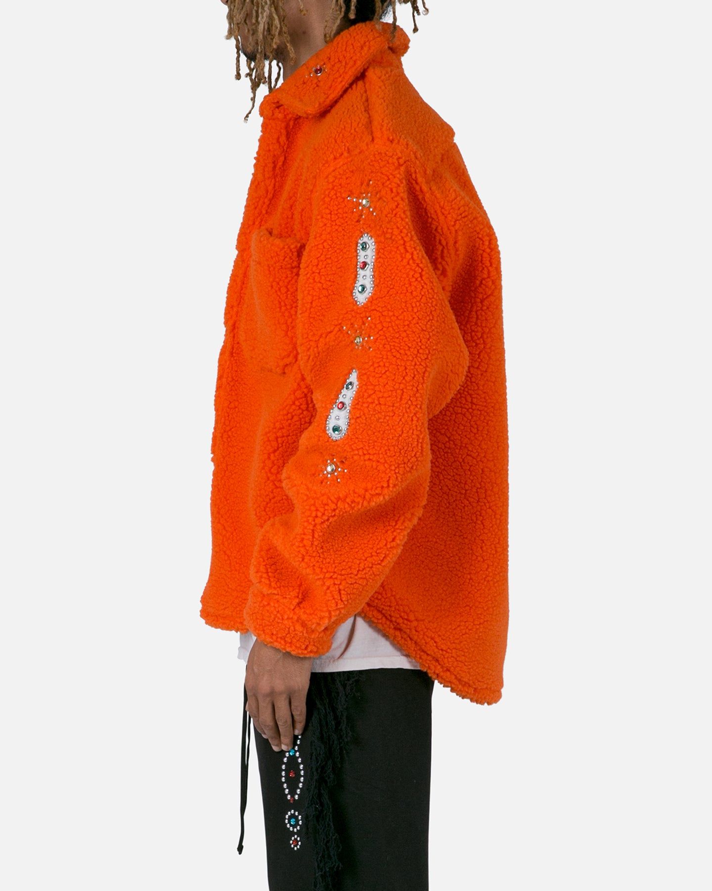 MNML Jewel Sherpa Jacket Orange sold by Culture Kings product image thumbnail 3