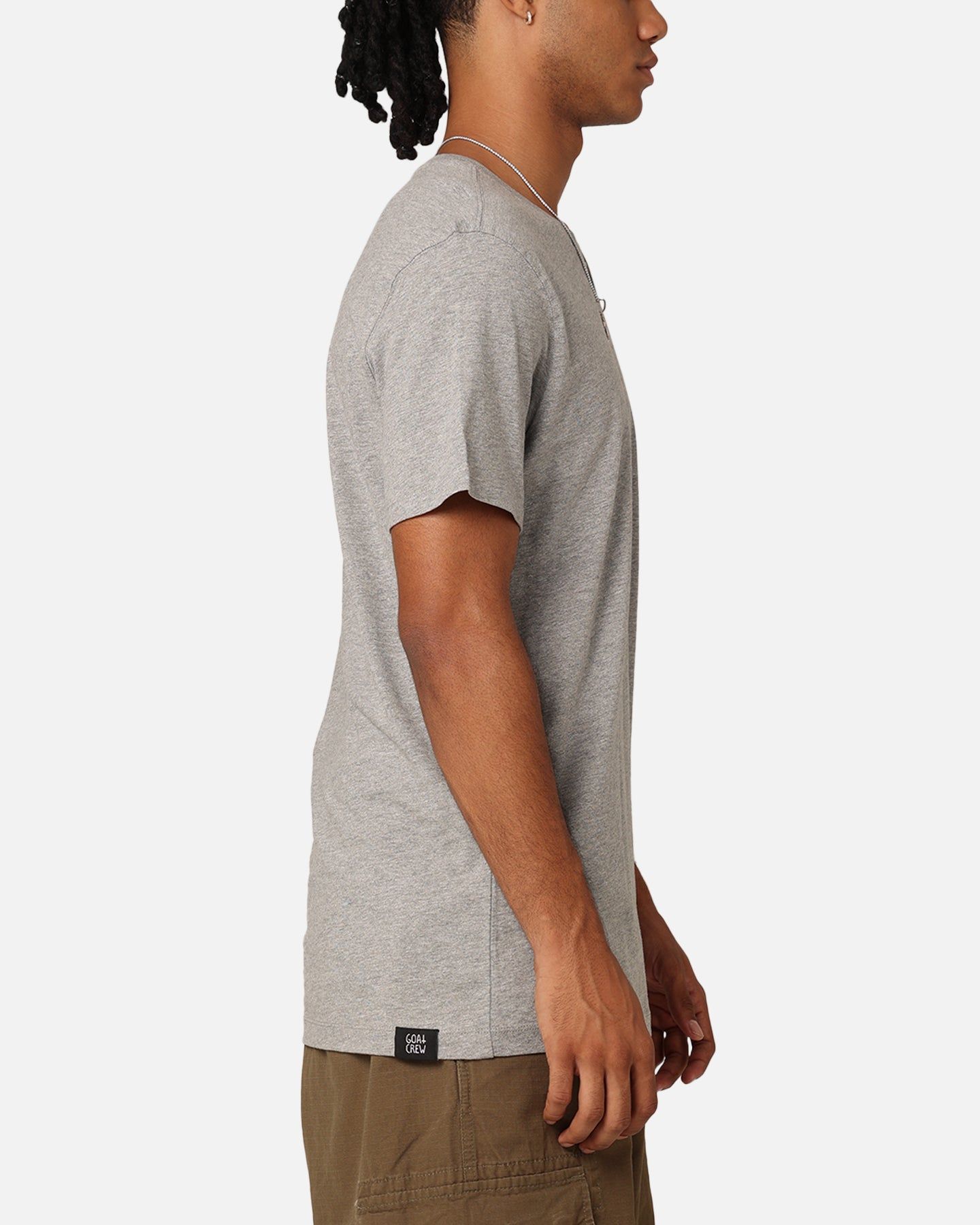 Goat Crew Blank T-Shirt Grey Heather sold by Culture Kings product image thumbnail 4