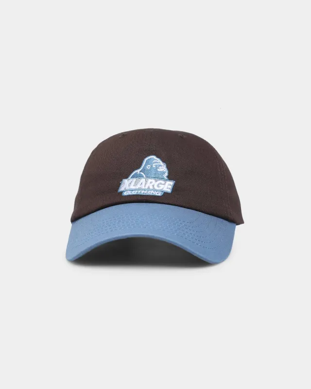 XLARGE Slanted Logo Snapback Brown/Navy made by Culture Kings