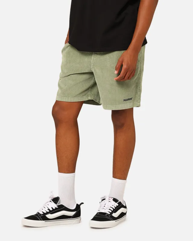 X-Large 91 Wide Corduroy Beach Shorts Pigment Artichoke sold by Culture Kings