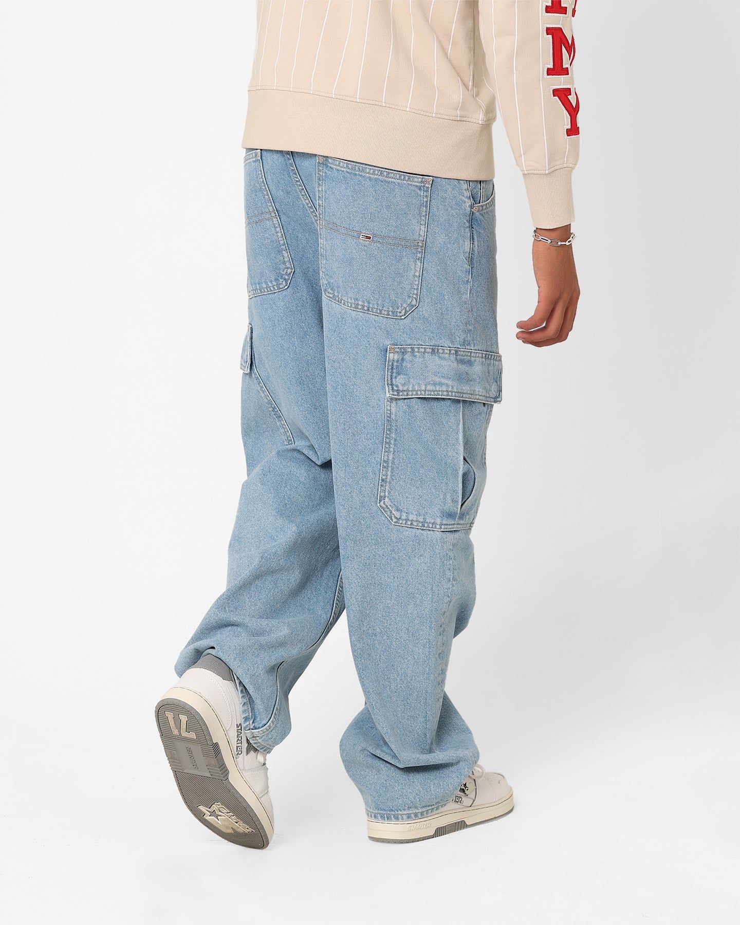 Tommy Jeans Aiden Baggy Cargo Jeans Denim Light sold by Culture Kings product image thumbnail 5