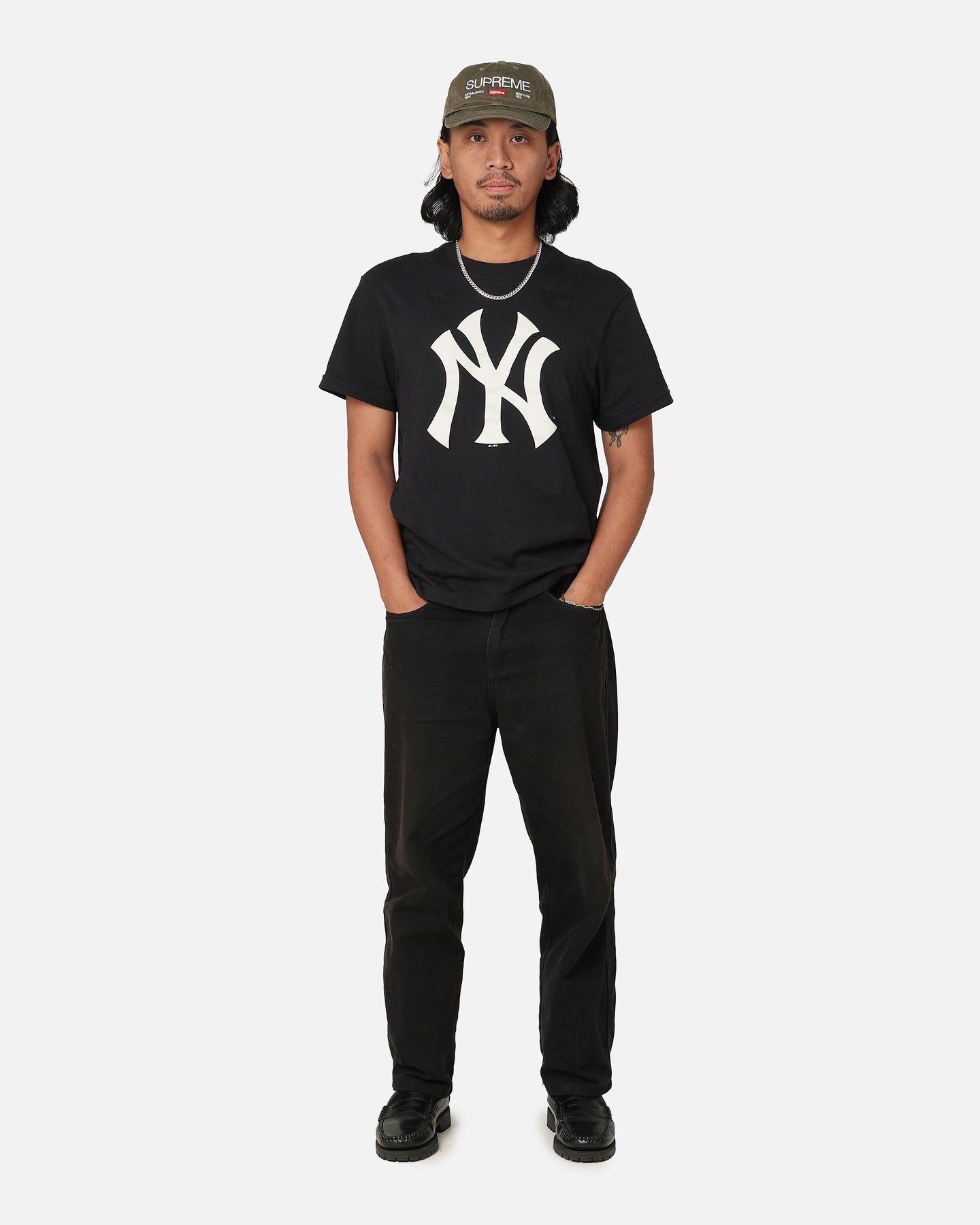 Majestic Athletic New York Yankees Core Logo T-Shirt Black sold by Culture Kings product image thumbnail 2
