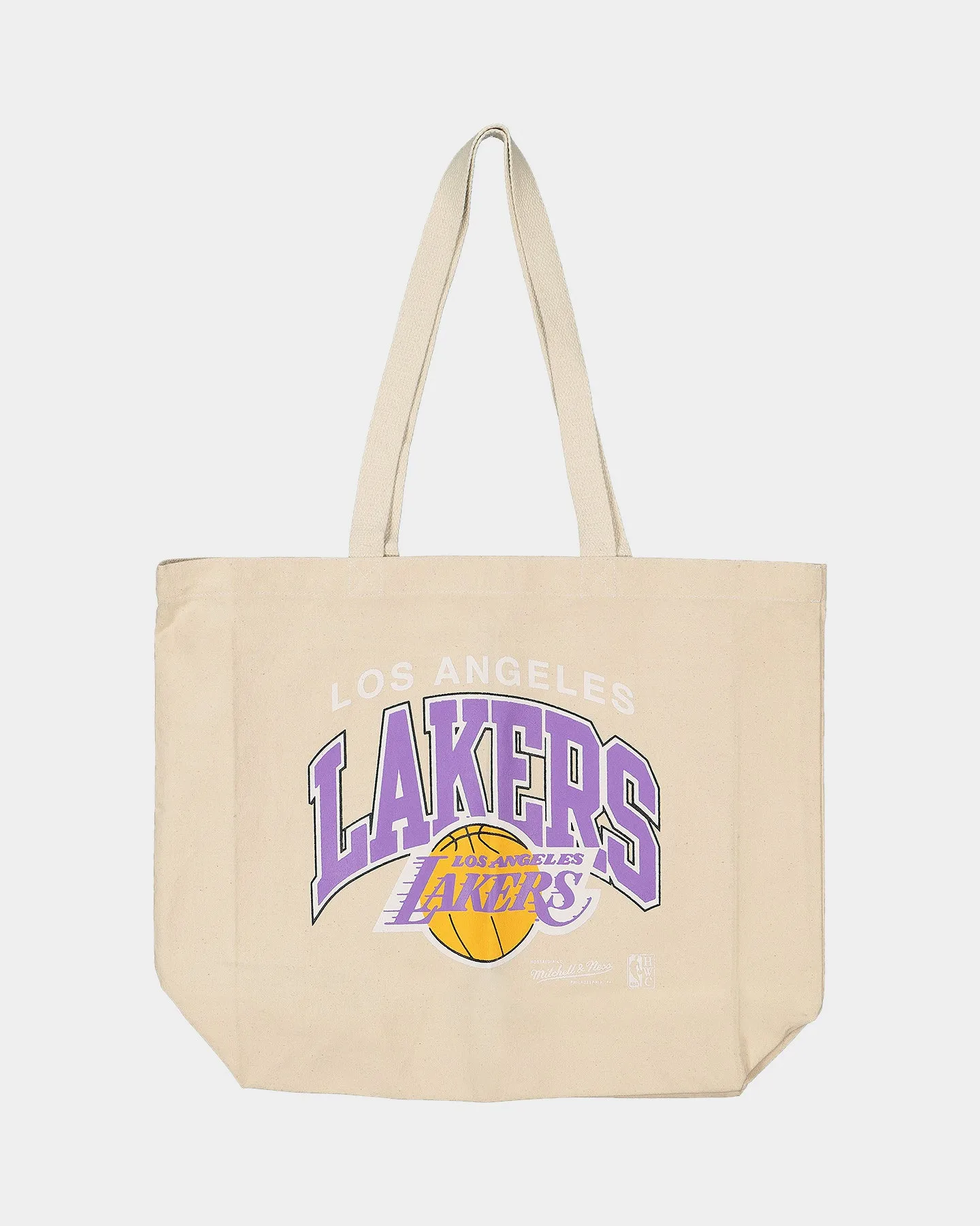 Mitchell & Ness Los Angeles Lakers Keyline Tote Bag Cream sold by Culture Kings