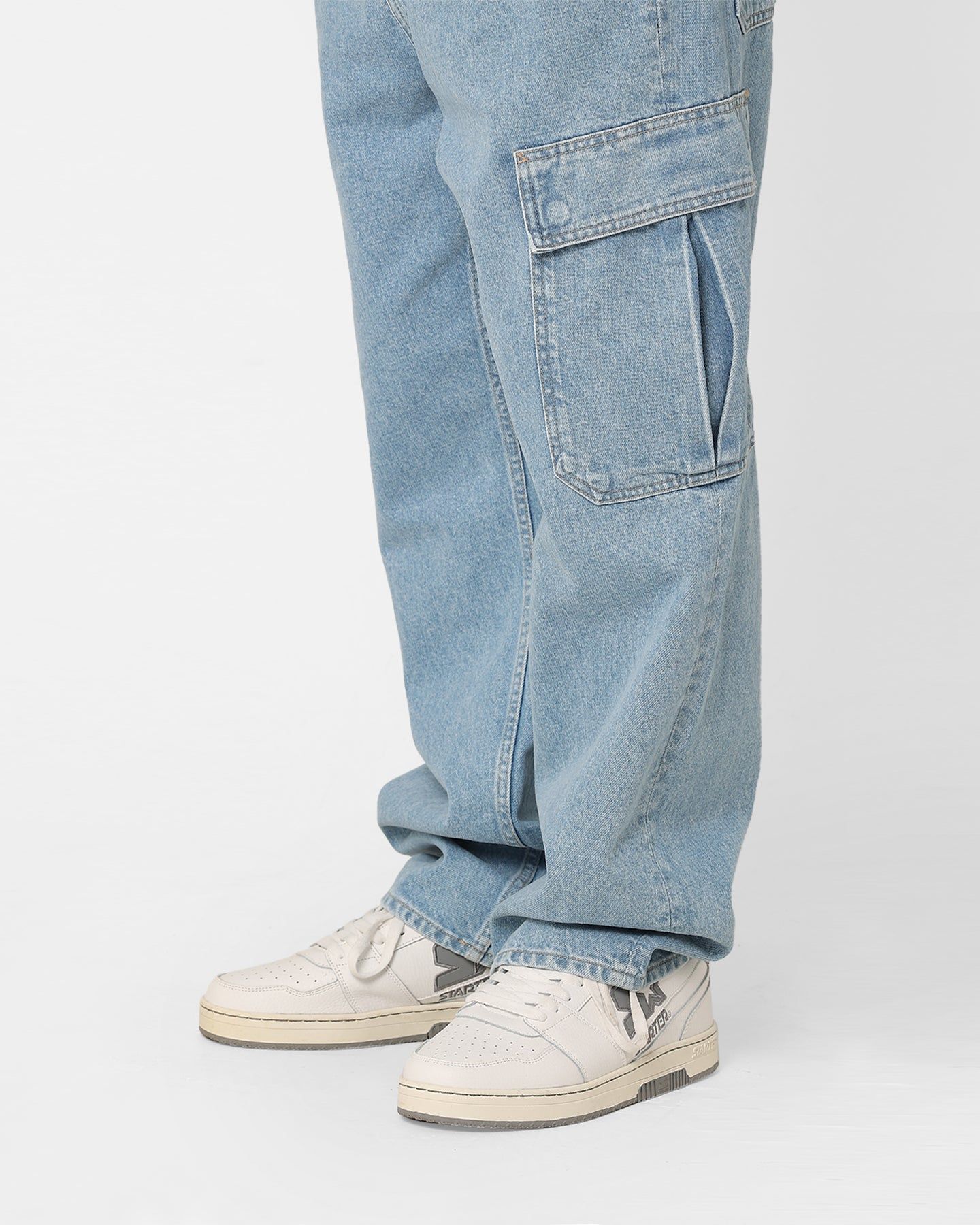Tommy Jeans Aiden Baggy Cargo Jeans Denim Light sold by Culture Kings product image thumbnail 4