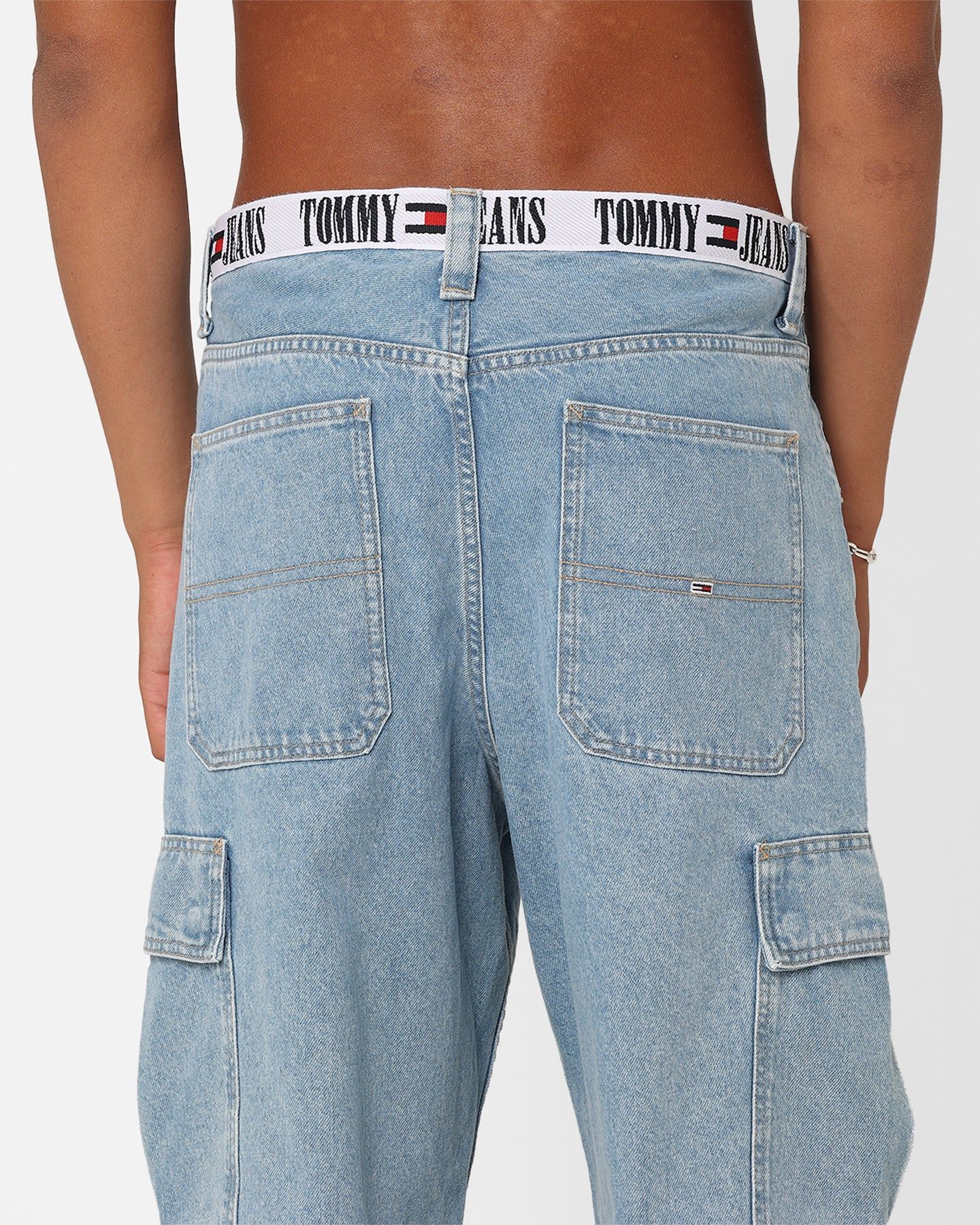 Tommy Jeans Aiden Baggy Cargo Jeans Denim Light sold by Culture Kings product image thumbnail 8