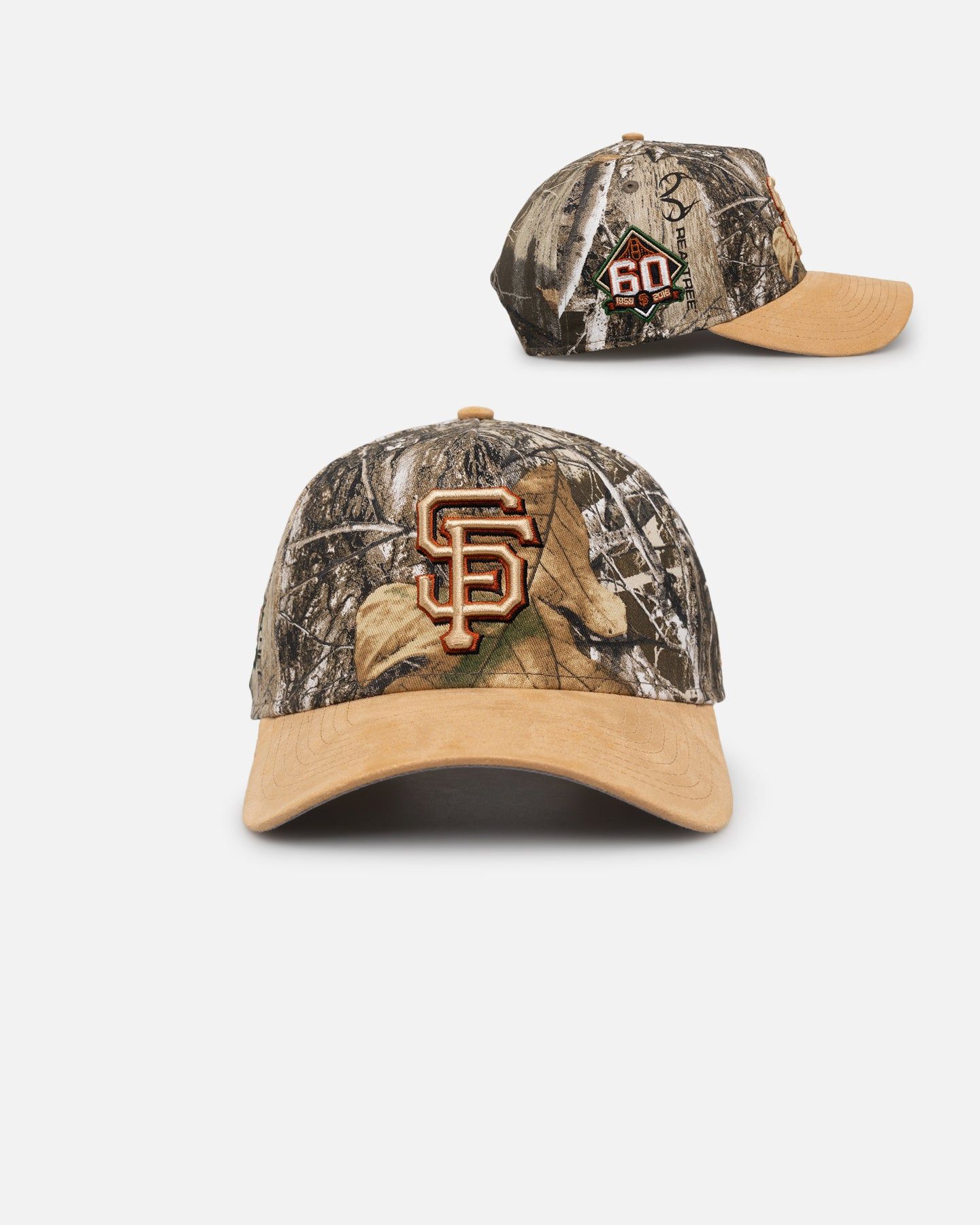 New Era San Francisco Giants 'Real Tree Tan Suede' 9FORTY A-Frame Snapback Real Tree sold by Culture Kings