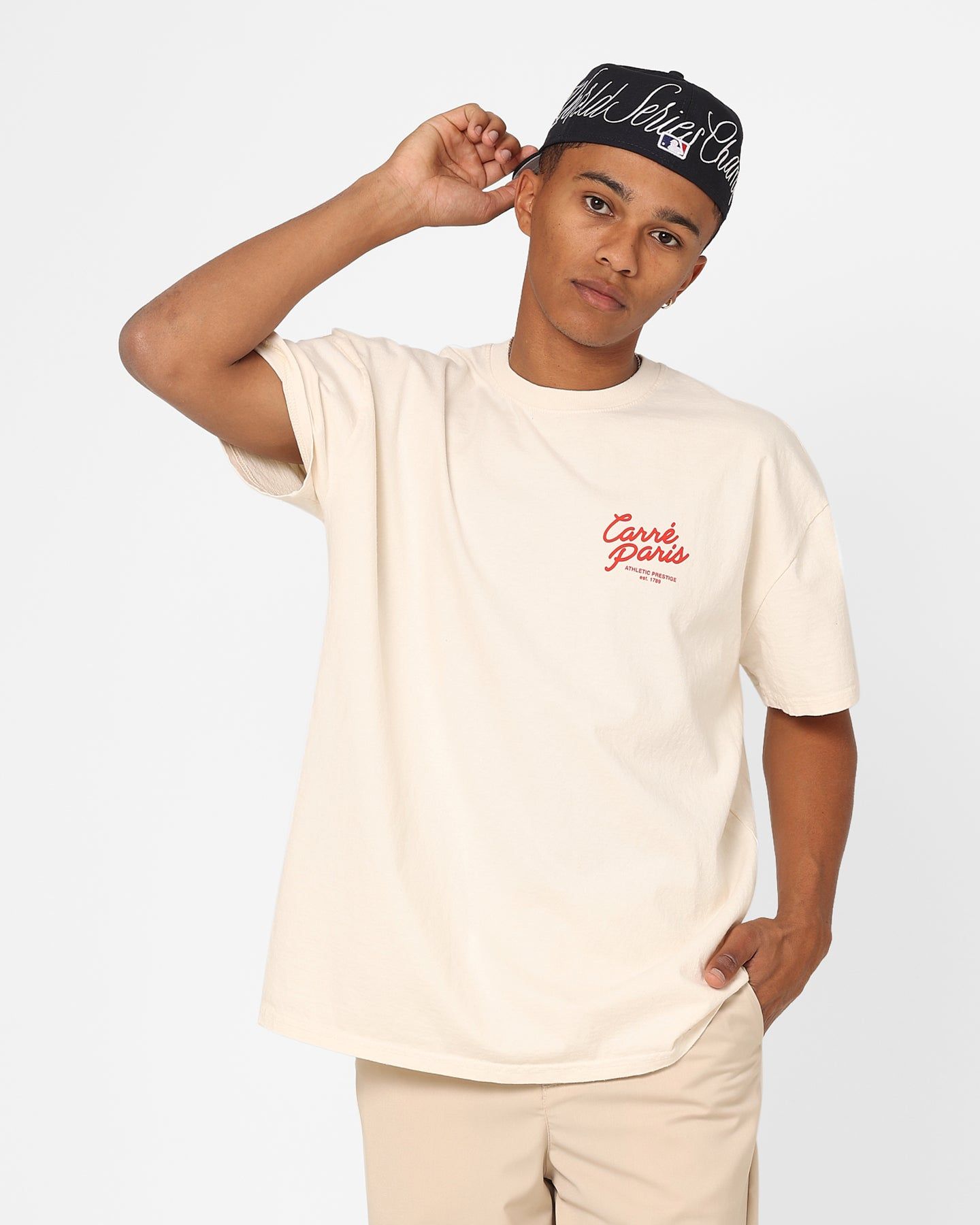 Carre Script T-Shirt Off White sold by Culture Kings product image thumbnail 2