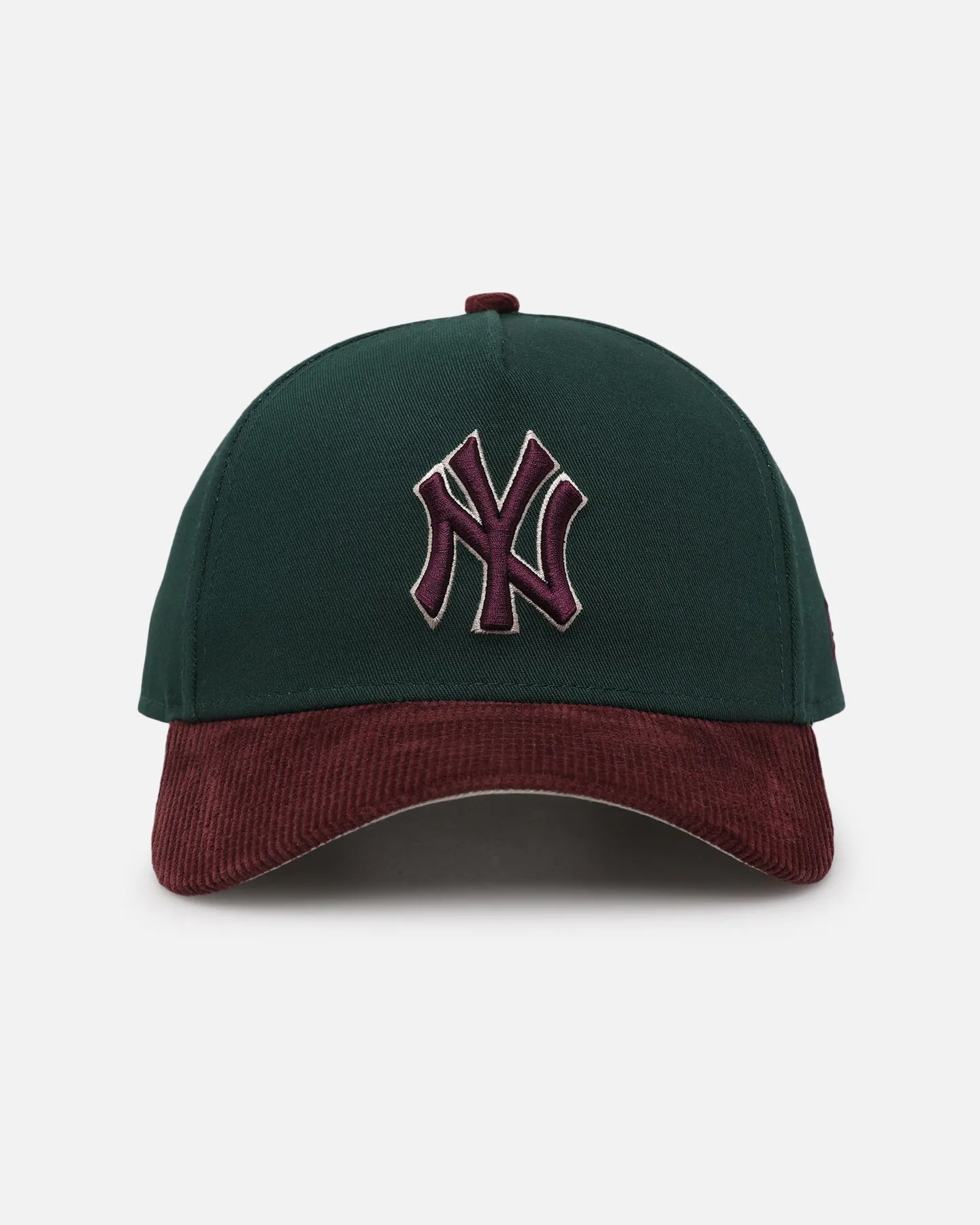 New Era New York Yankees 'Rhubarb Cord' 9FORTY A-Frame Snapback Dark Green sold by Culture Kings