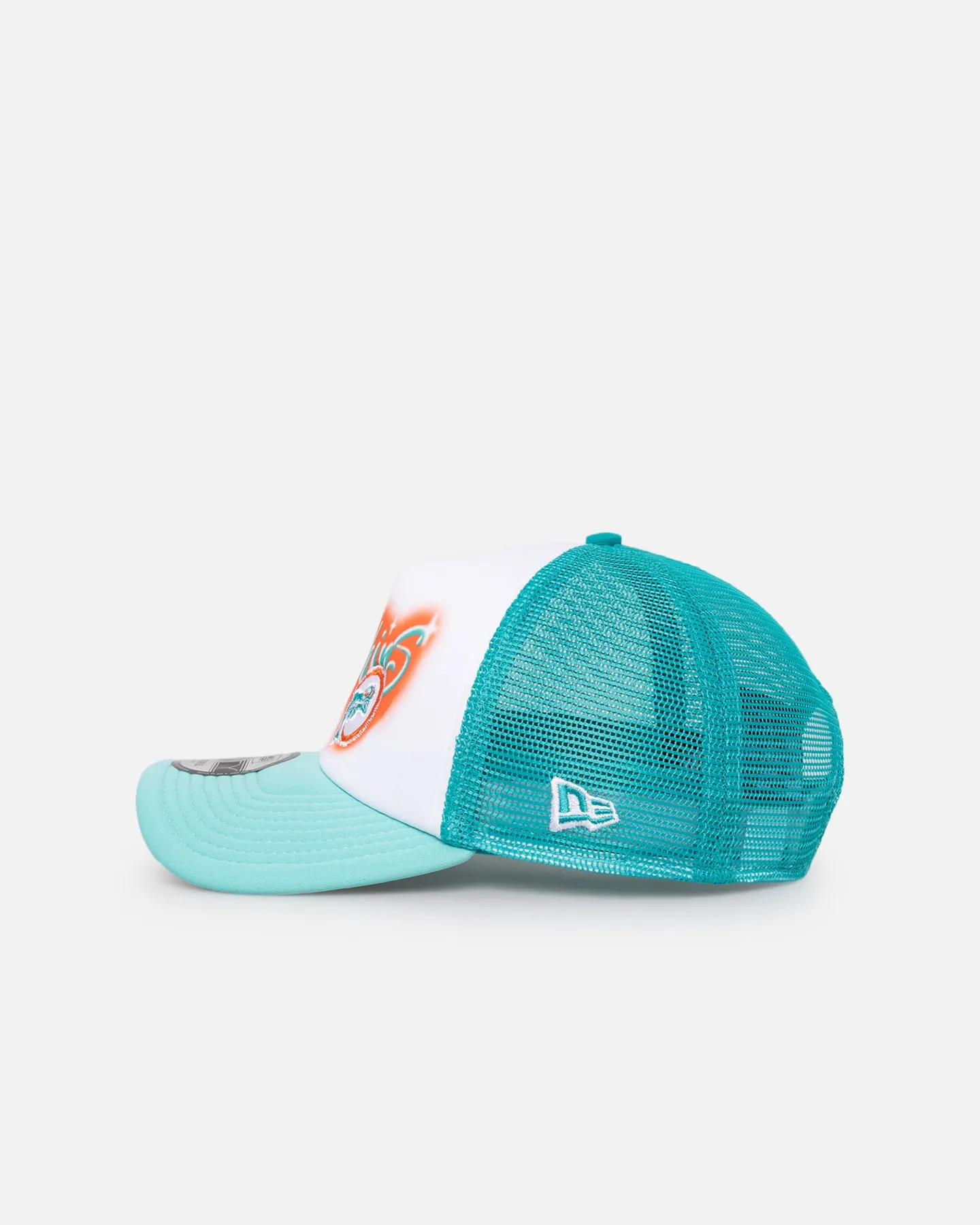 New Era Miami Dolphins 'Airbrush' 9FORTY A-Frame Trucker Snapback White/OTC sold by Culture Kings product image thumbnail 4