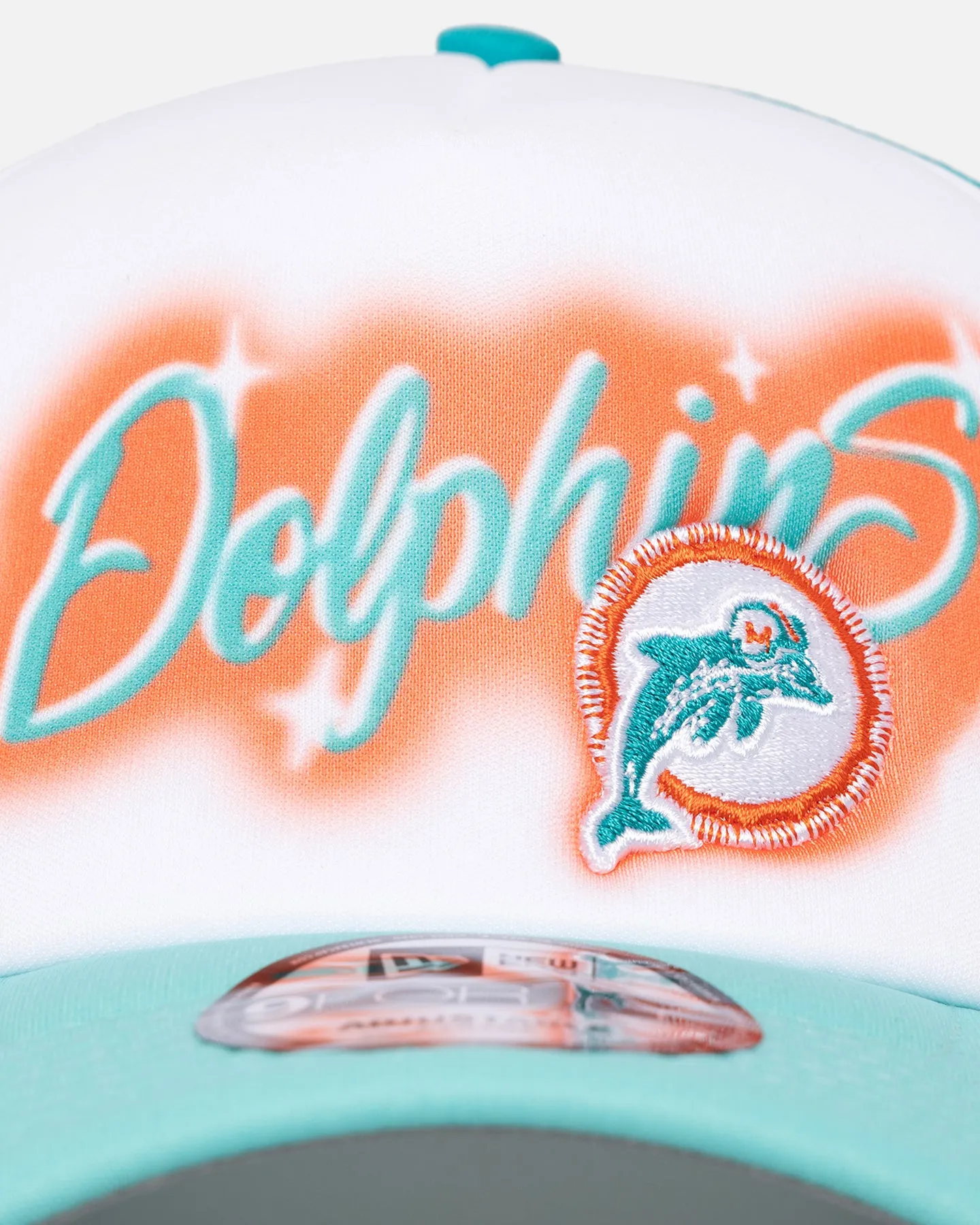 New Era Miami Dolphins 'Airbrush' 9FORTY A-Frame Trucker Snapback White/OTC sold by Culture Kings product image thumbnail 5