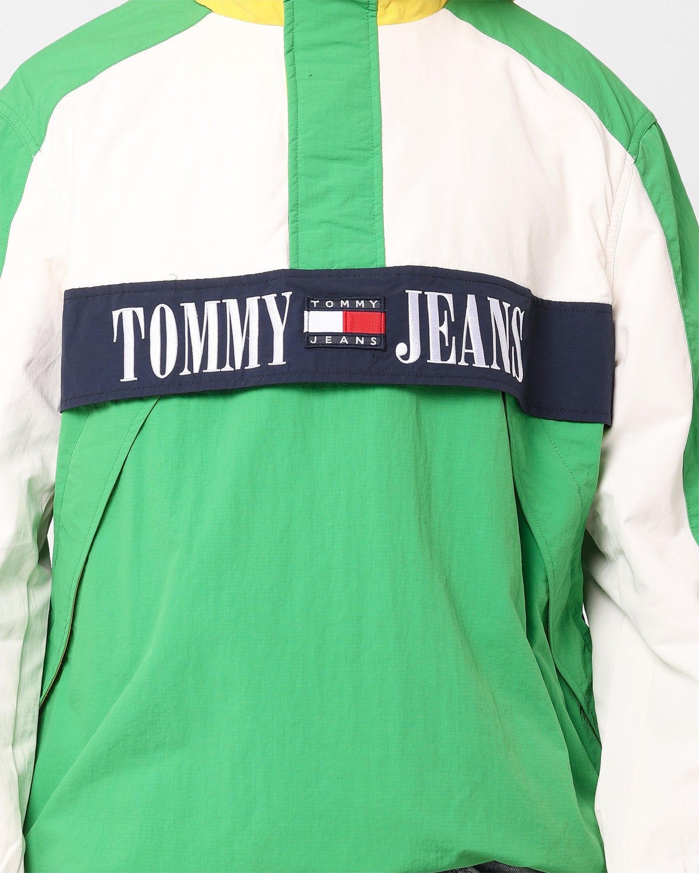 Tommy Jeans Oversized Chicago Archive Popover Windbreaker Jacket Coastal Green/Multi sold by Culture Kings product image thumbnail 2