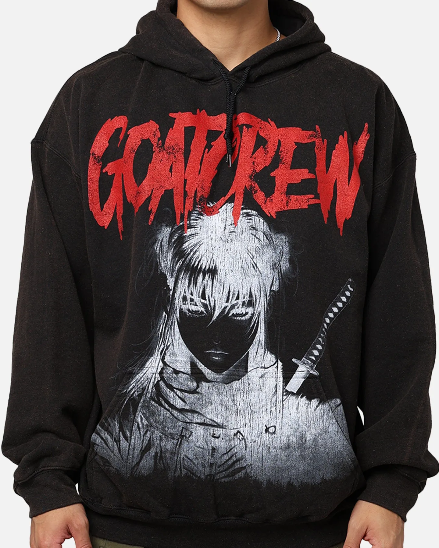 Goat Crew Crazed Vintage Hoodie Black Wash sold by Culture Kings product image thumbnail 2