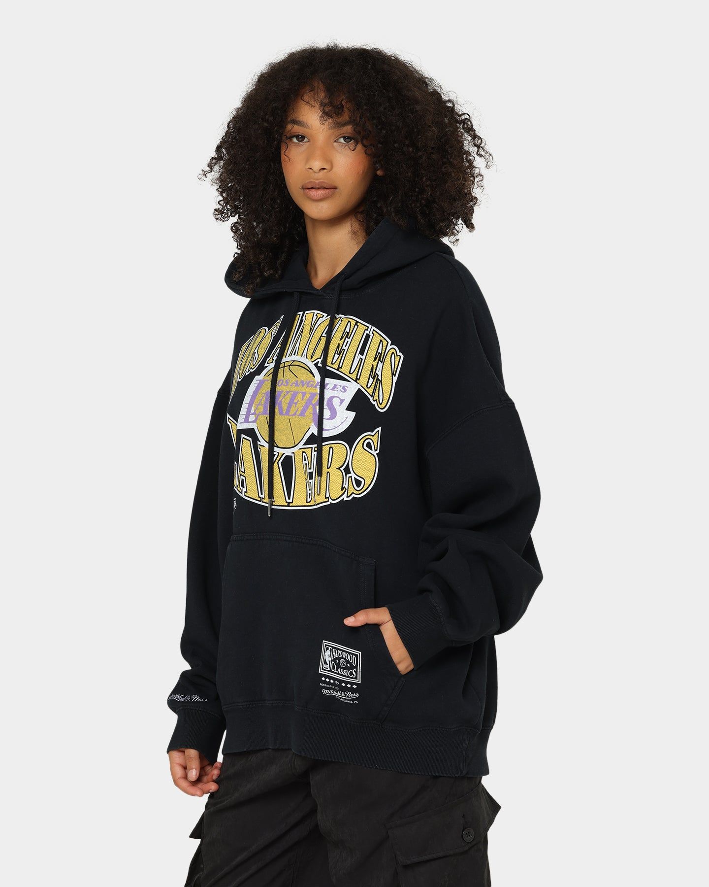 Mitchell & Ness Los Angeles Lakers Point Guard Hoodie Faded Black sold by Culture Kings product image thumbnail 6