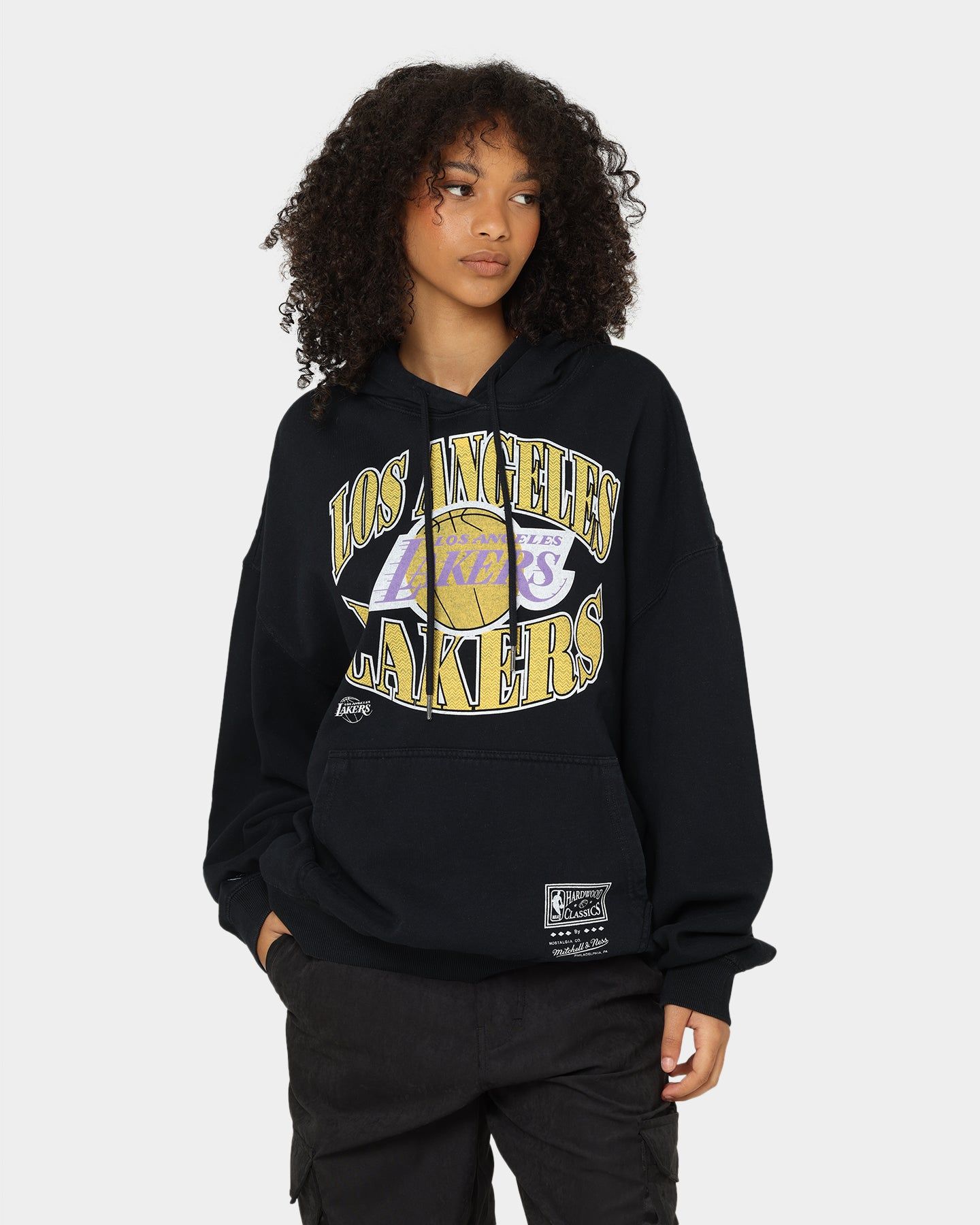 Mitchell & Ness Los Angeles Lakers Point Guard Hoodie Faded Black sold by Culture Kings