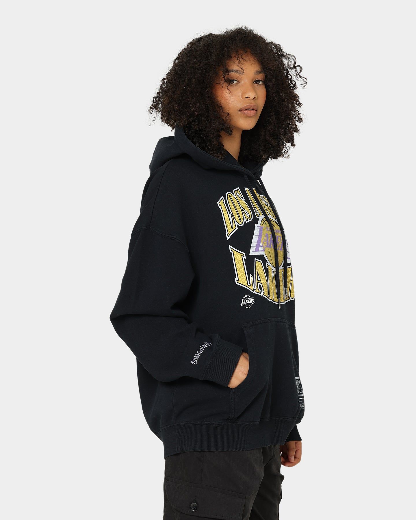 Mitchell & Ness Los Angeles Lakers Point Guard Hoodie Faded Black sold by Culture Kings product image thumbnail 5