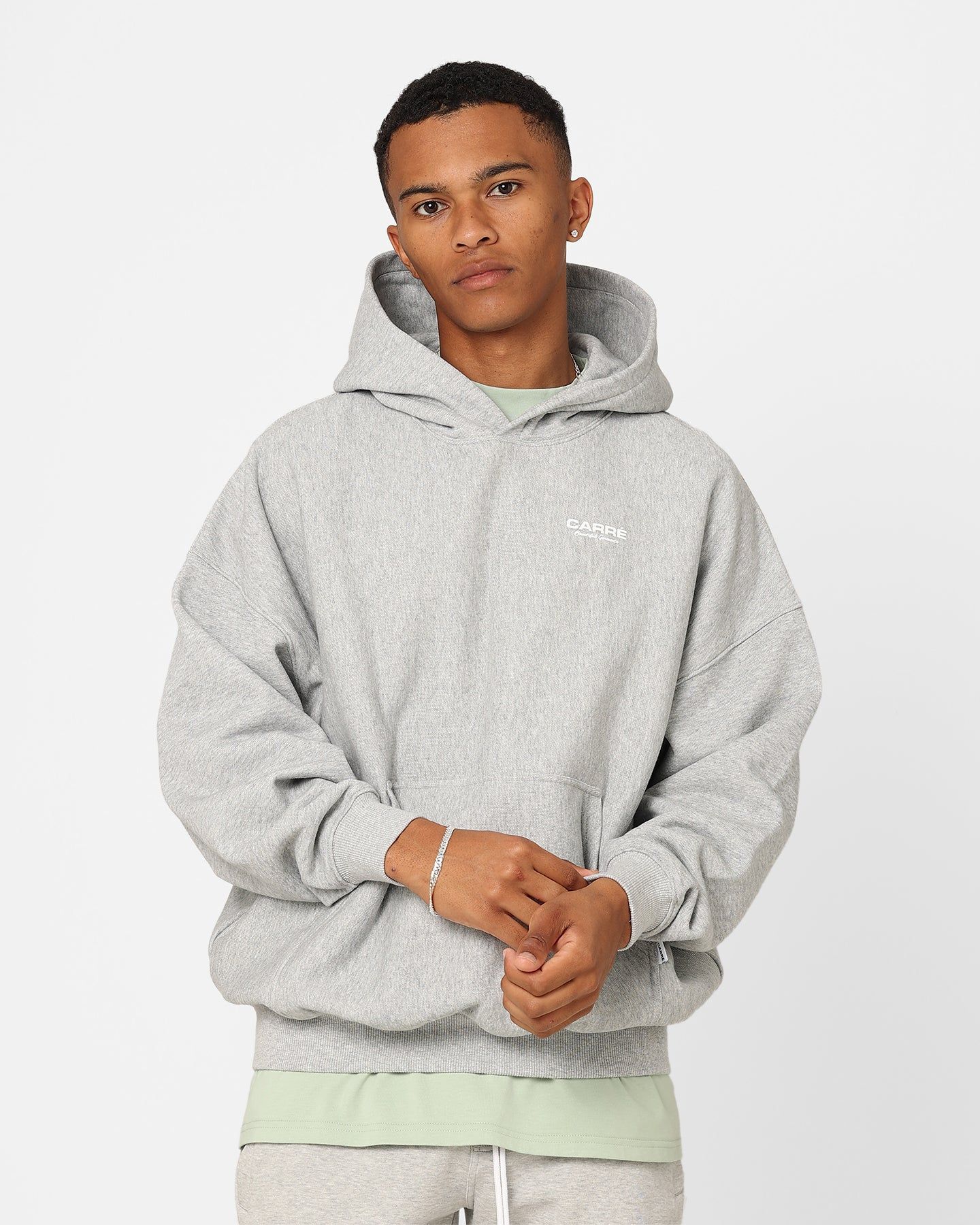 Carre RGB Oversized Hoodie Grey Marle sold by Culture Kings product image thumbnail 2