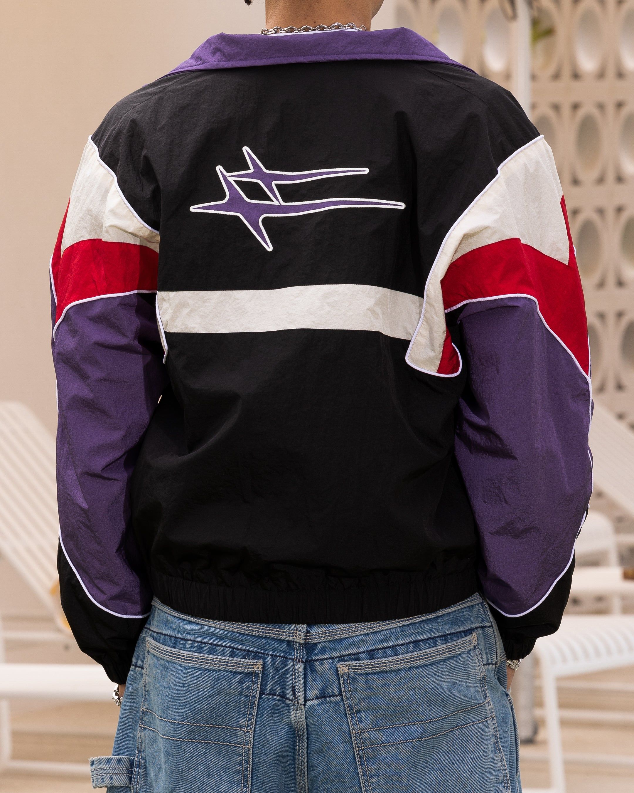 Loiter Axel Track Jacket Black/Purple sold by Culture Kings product image thumbnail 5