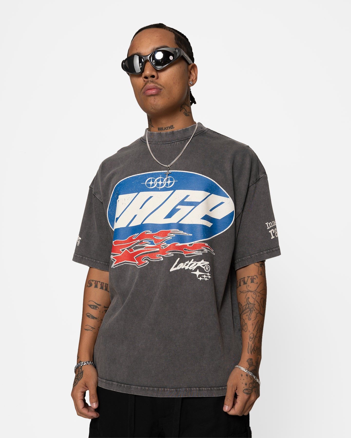 Loiter Rage Racer Vintage T-Shirt Charcoal sold by Culture Kings