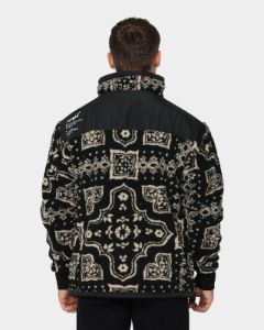 WNDRR Oubre Sherpa Jacket Black/White sold by Culture Kings