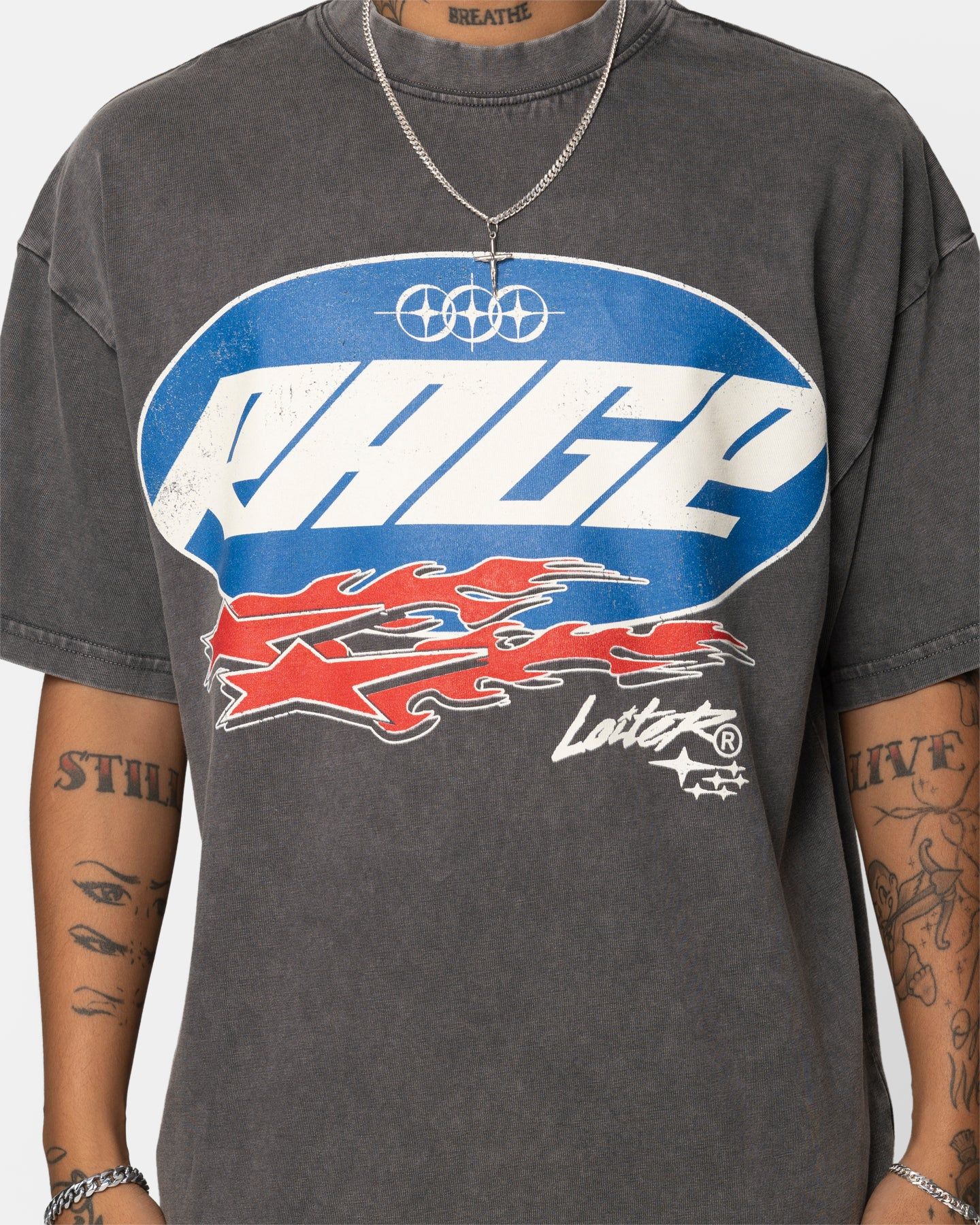 Loiter Rage Racer Vintage T-Shirt Charcoal sold by Culture Kings product image thumbnail 7