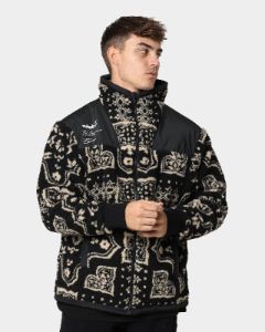 WNDRR Oubre Sherpa Jacket Black/White sold by Culture Kings