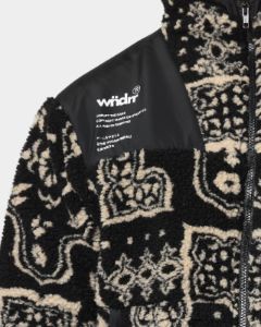 WNDRR Oubre Sherpa Jacket Black/White sold by Culture Kings