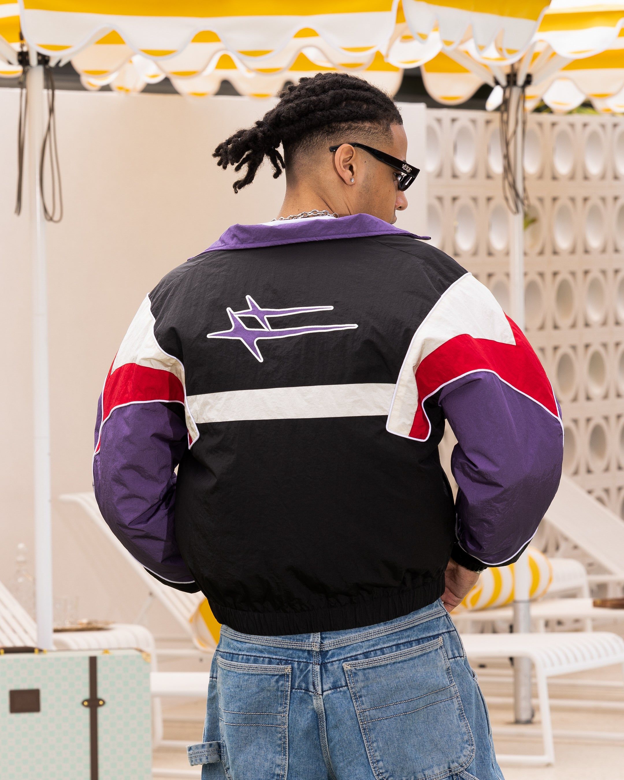 Loiter Axel Track Jacket Black/Purple sold by Culture Kings product image thumbnail 2