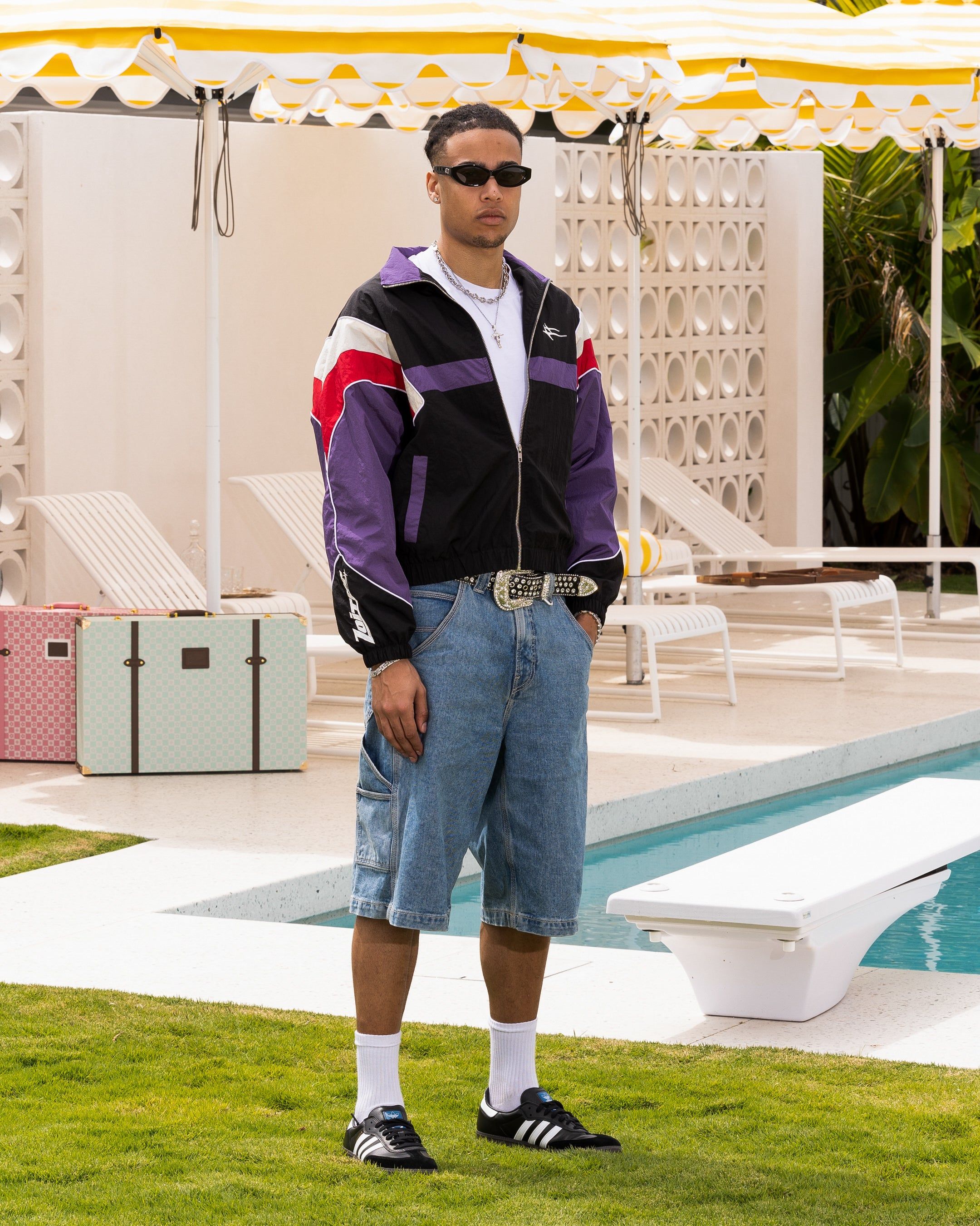 Loiter Axel Track Jacket Black/Purple sold by Culture Kings product image thumbnail 3