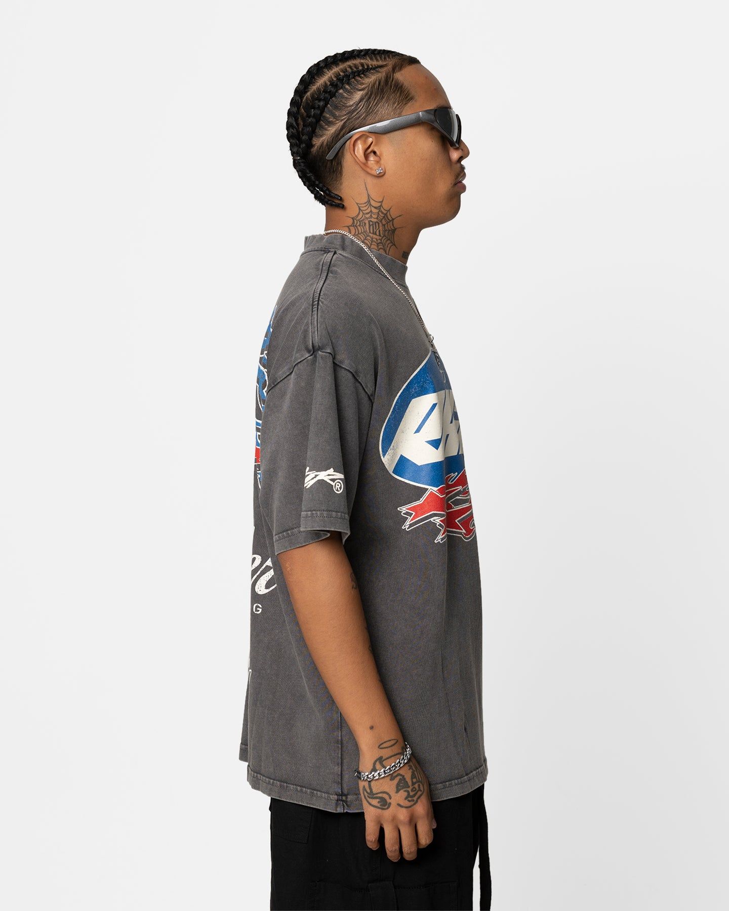 Loiter Rage Racer Vintage T-Shirt Charcoal sold by Culture Kings product image thumbnail 9